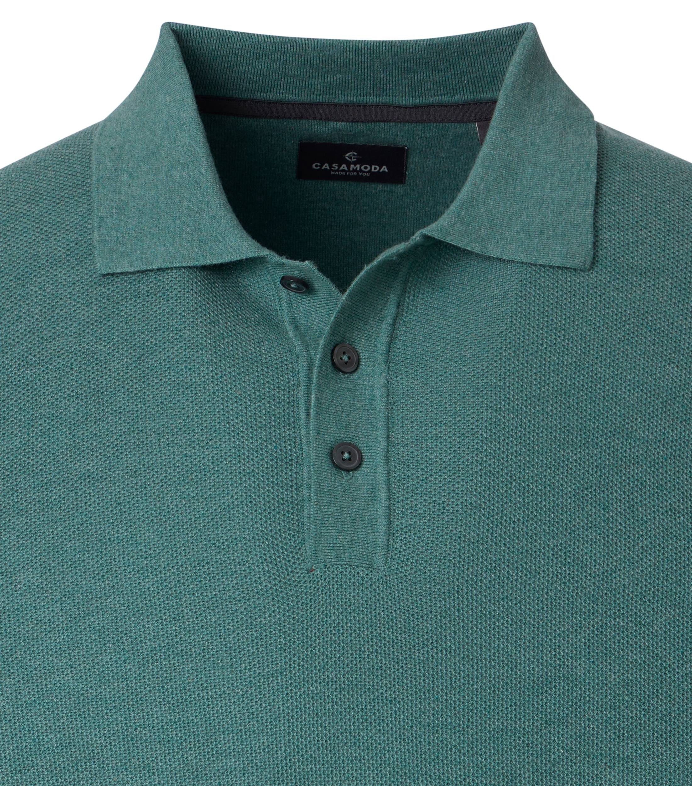 CASAMODA Langarm-Poloshirt CASAMODA Polo-Shirt Langarm uni