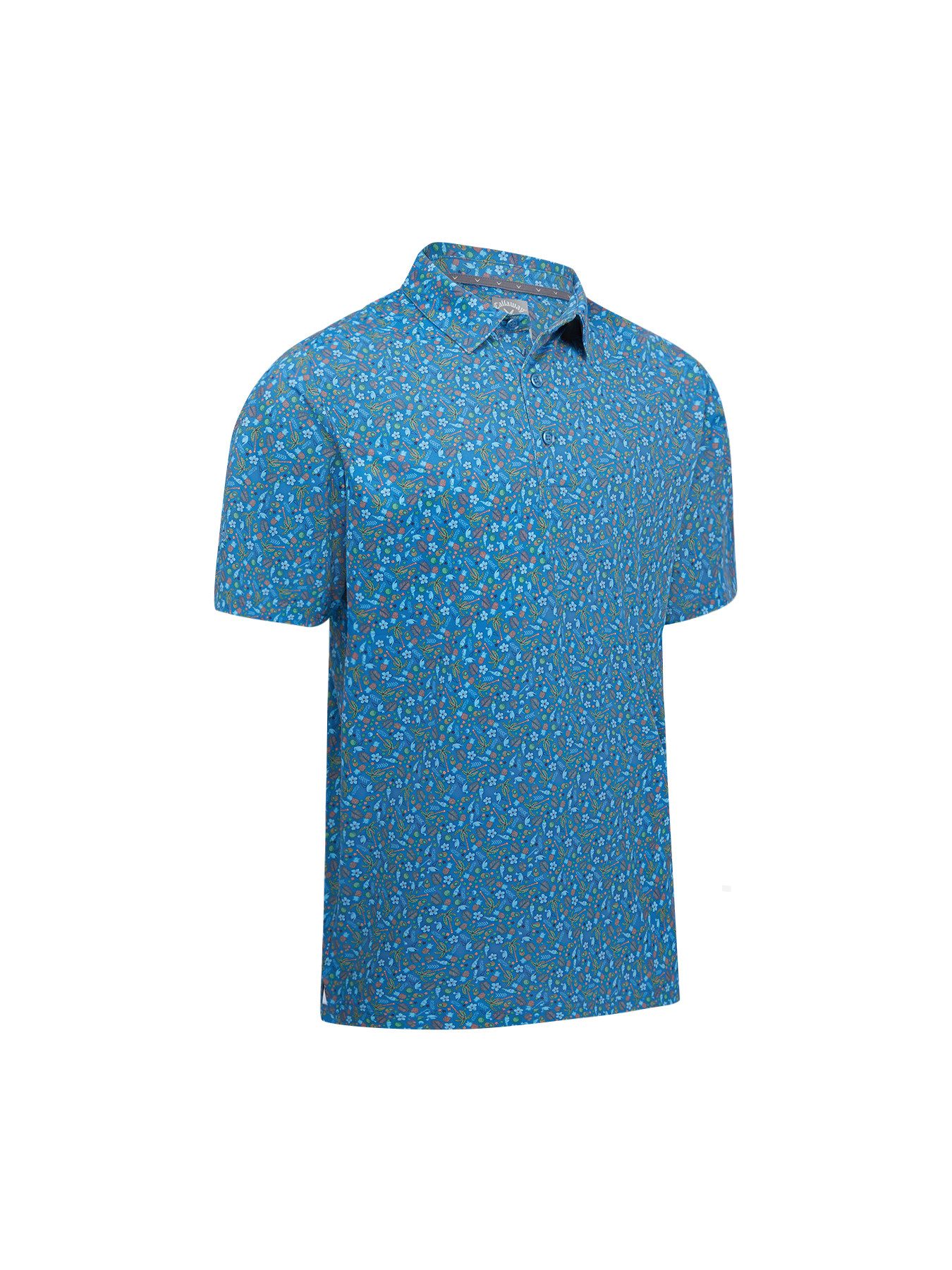 Callaway Poloshirt Callaway Golf Polo All Over Tropical Print Mehrfarbig Herren
