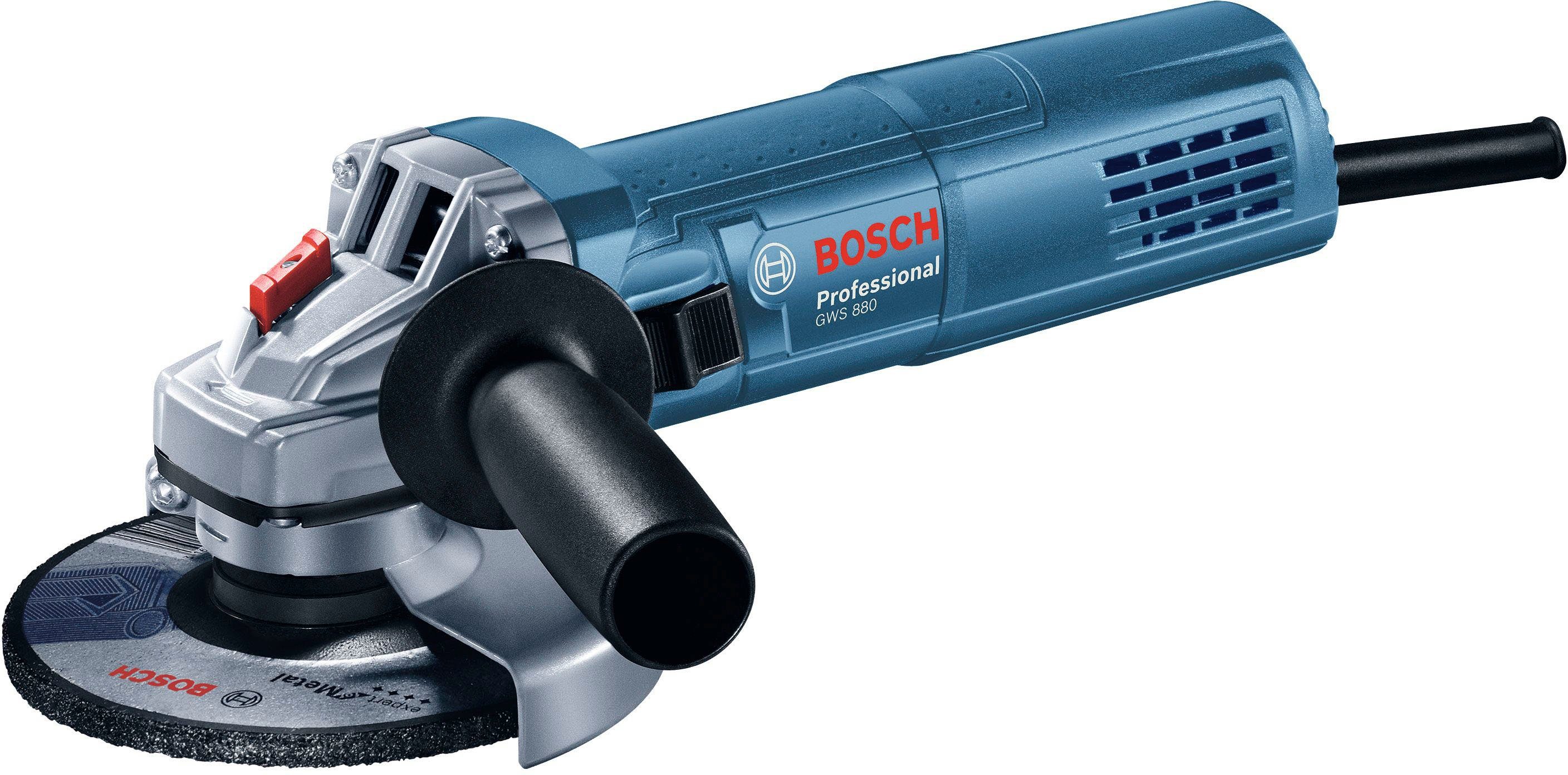 Bosch Professional Winkelschleifer GWS 880, max. 11000 U/min, (Set) günstig online kaufen