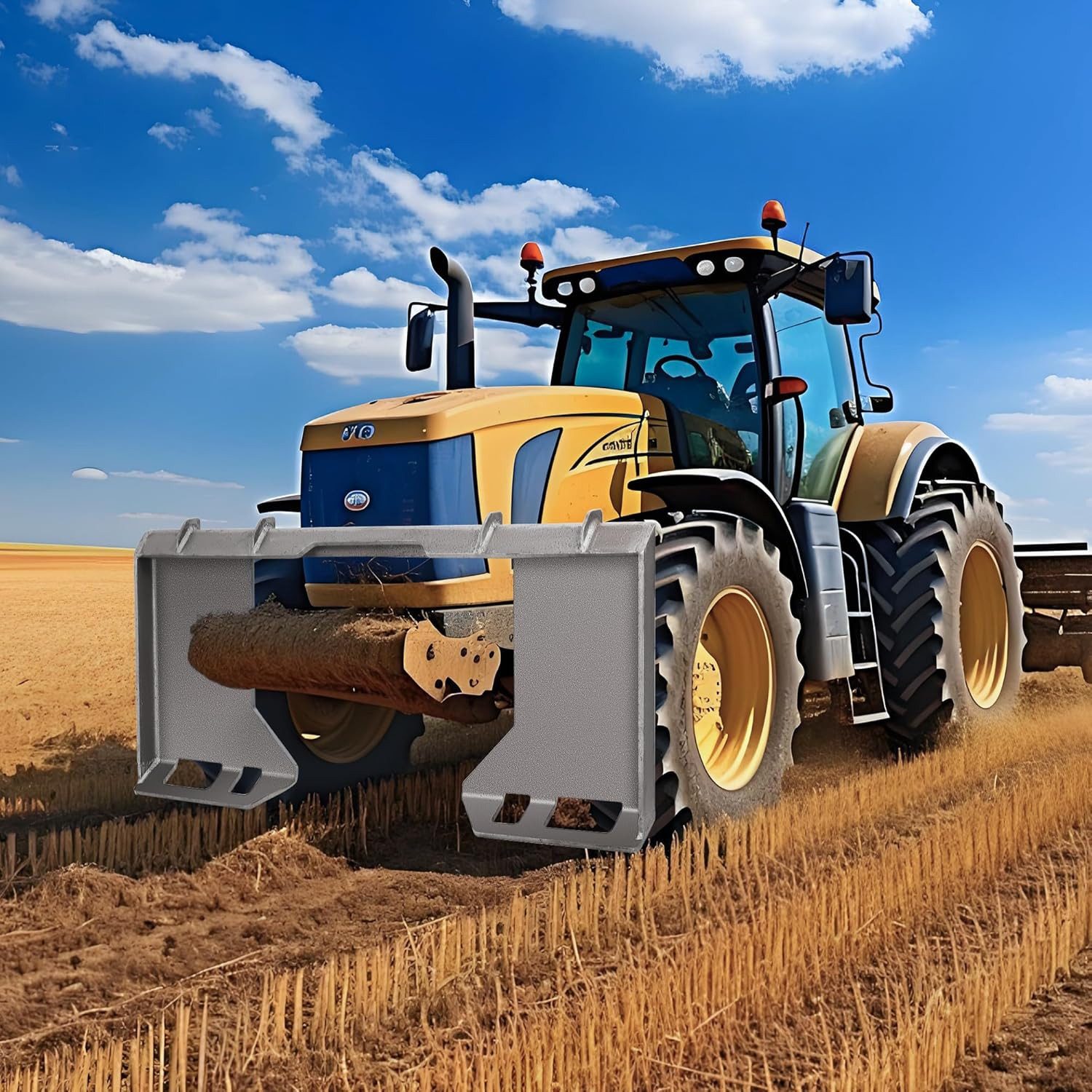 GarveeMore Rasentraktor-Gartenwalze Universelle Skid Steer Schnellwechselplatte für Kubota Traktoren