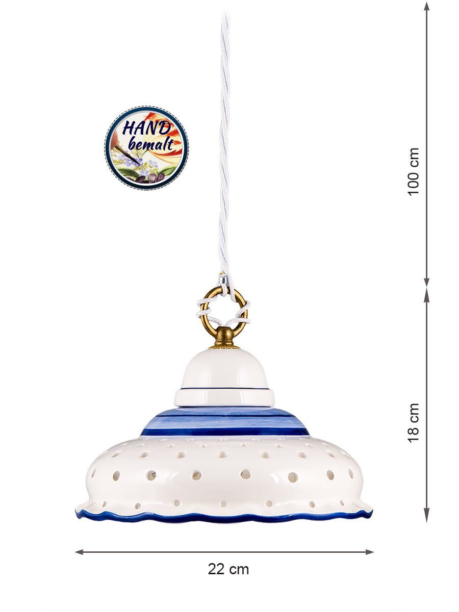 Helios Leuchten Pendelleuchte Küchenlampe Keramik, Keramiklampe, Deckenlamp günstig online kaufen