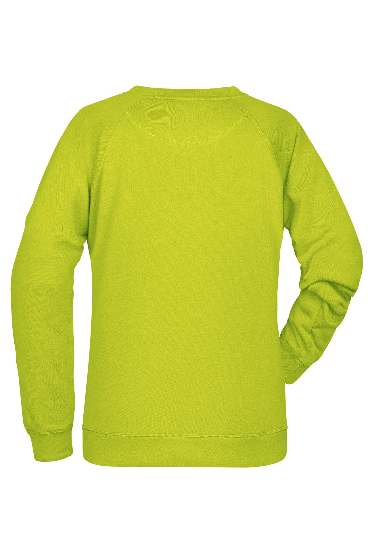 James & Nicholson Sweatshirt Damen Sweatshirt aus Bio-Baumwolle mit leicht tailliertem Schnitt 8021 Innen weich angeraut