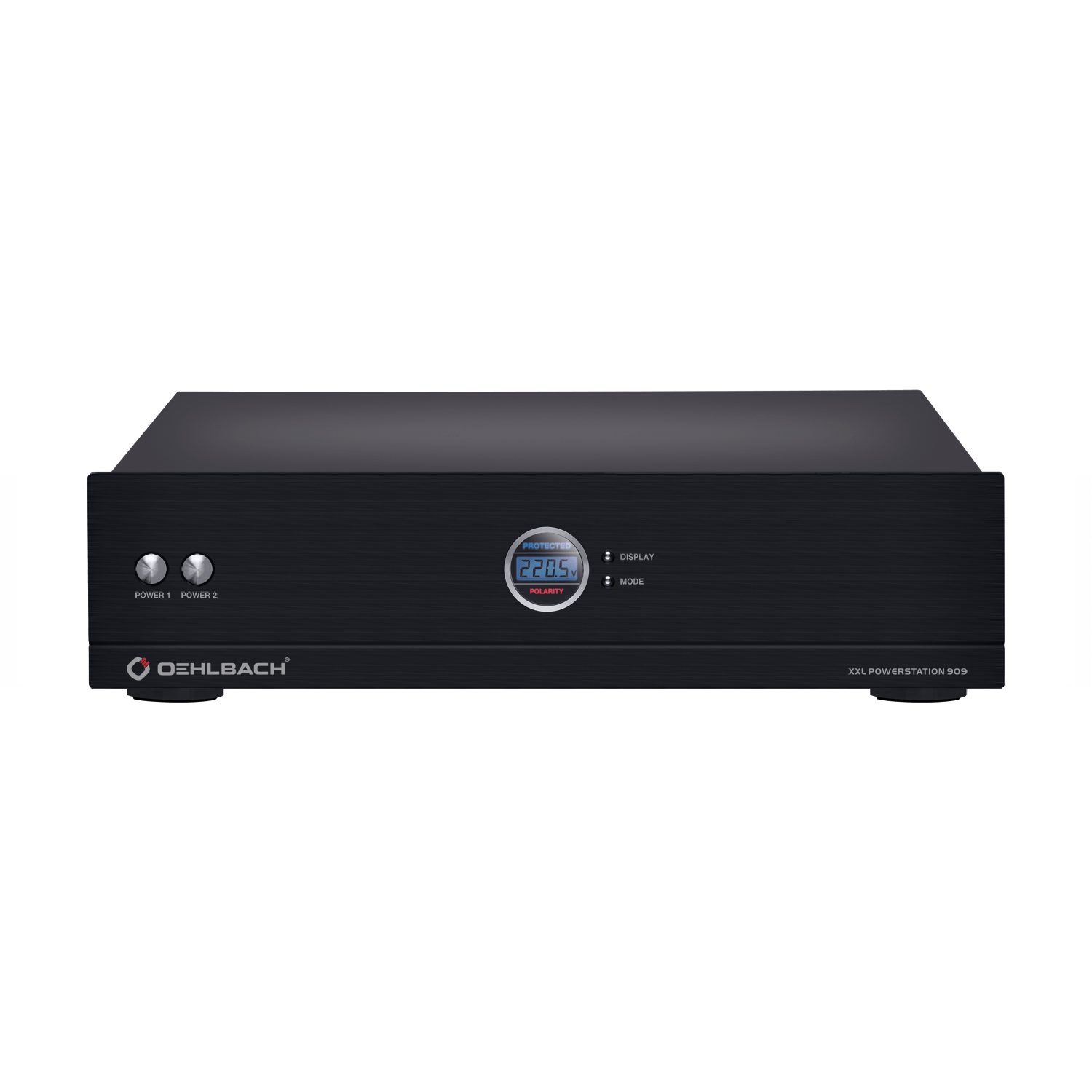 Oehlbach Powerstation 909 - High-End Hifi Audio & Video Mehrfach-Steckdose - Mantelstromfilter, Überspannungsschutz & Delay-Funktion - schwarz Mehrfachsteckdose