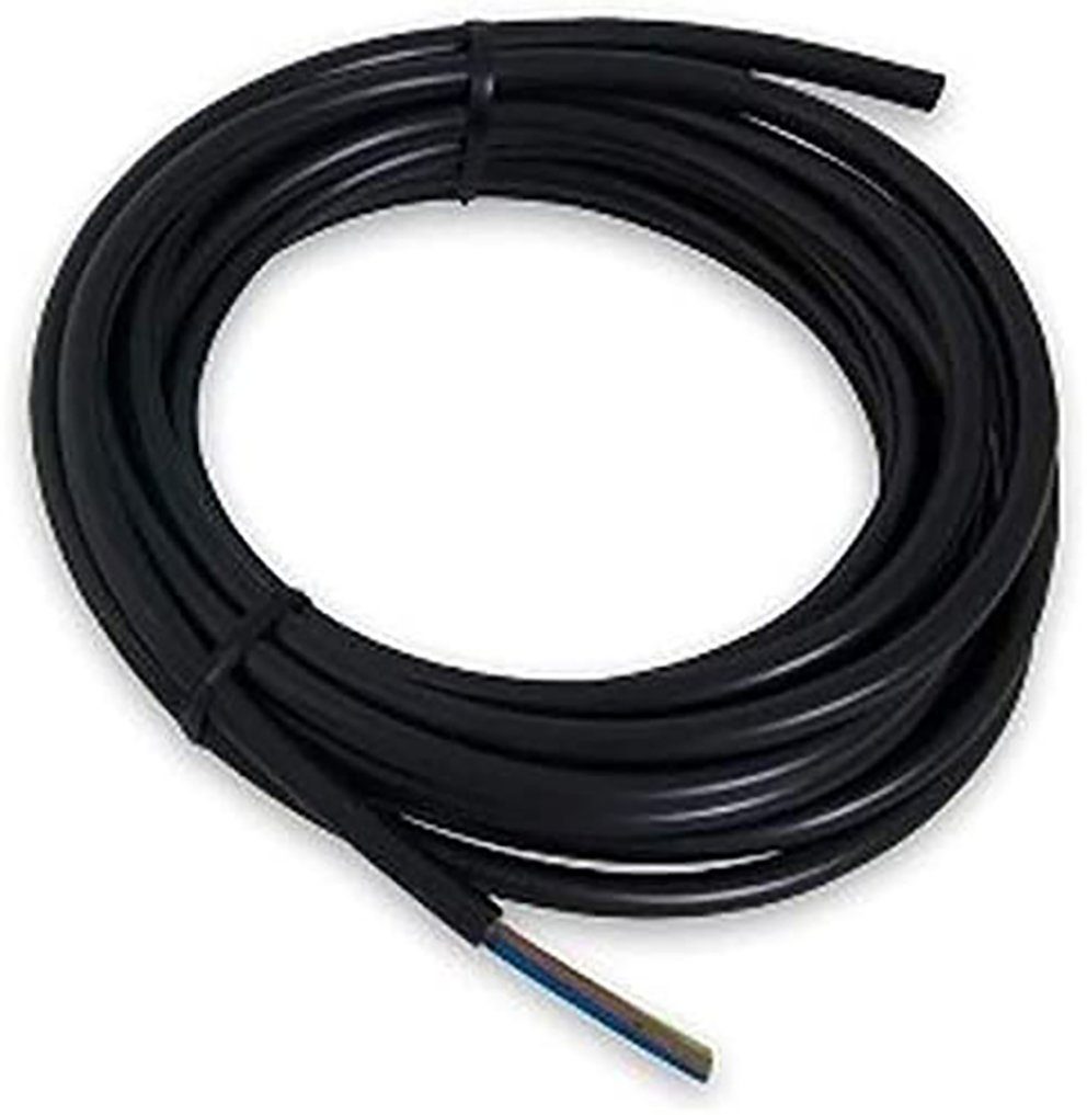 Netzkabel, ohne 1,5 Meter 3-adrig Netzkabel cm) x Zuleitung Weedness Anschlussleitung Kabel 1 (100 mm Stecker,