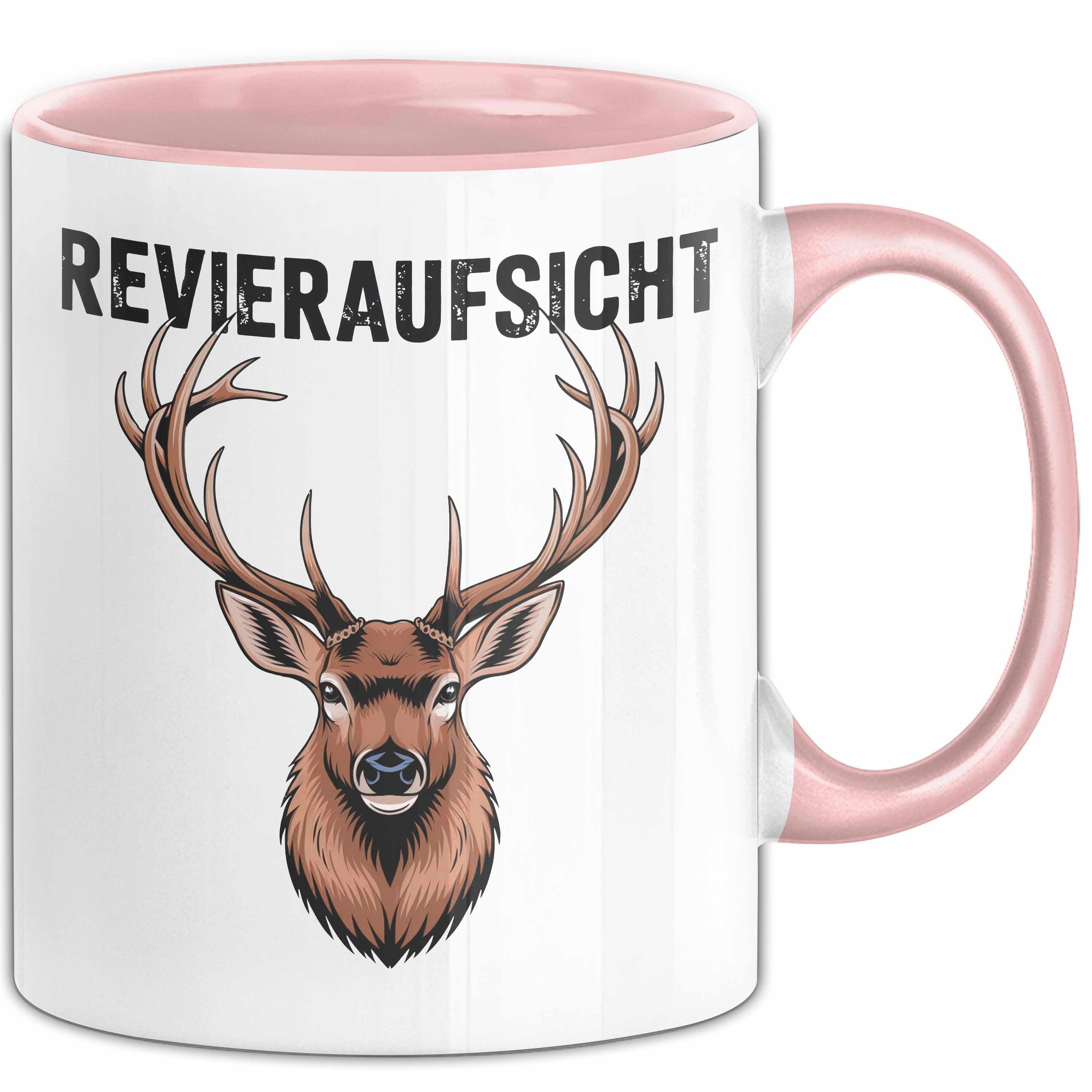 Trendation Tasse Hirschjäger Jagd Tasse Geschenk Bezirksaufsicht Spruch