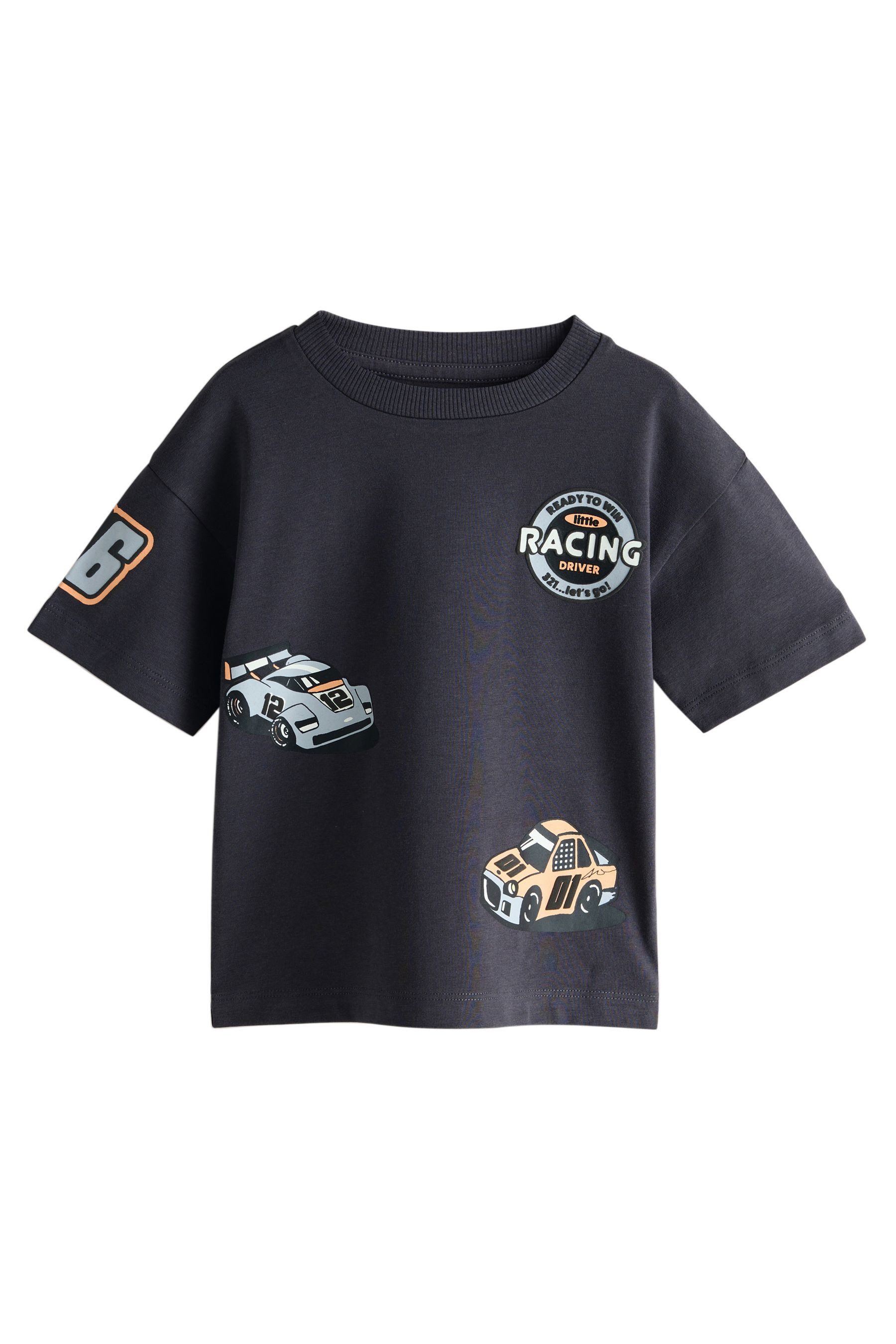 Langarmshirt 3er-Pack T-Shirts mit Grafik-Print