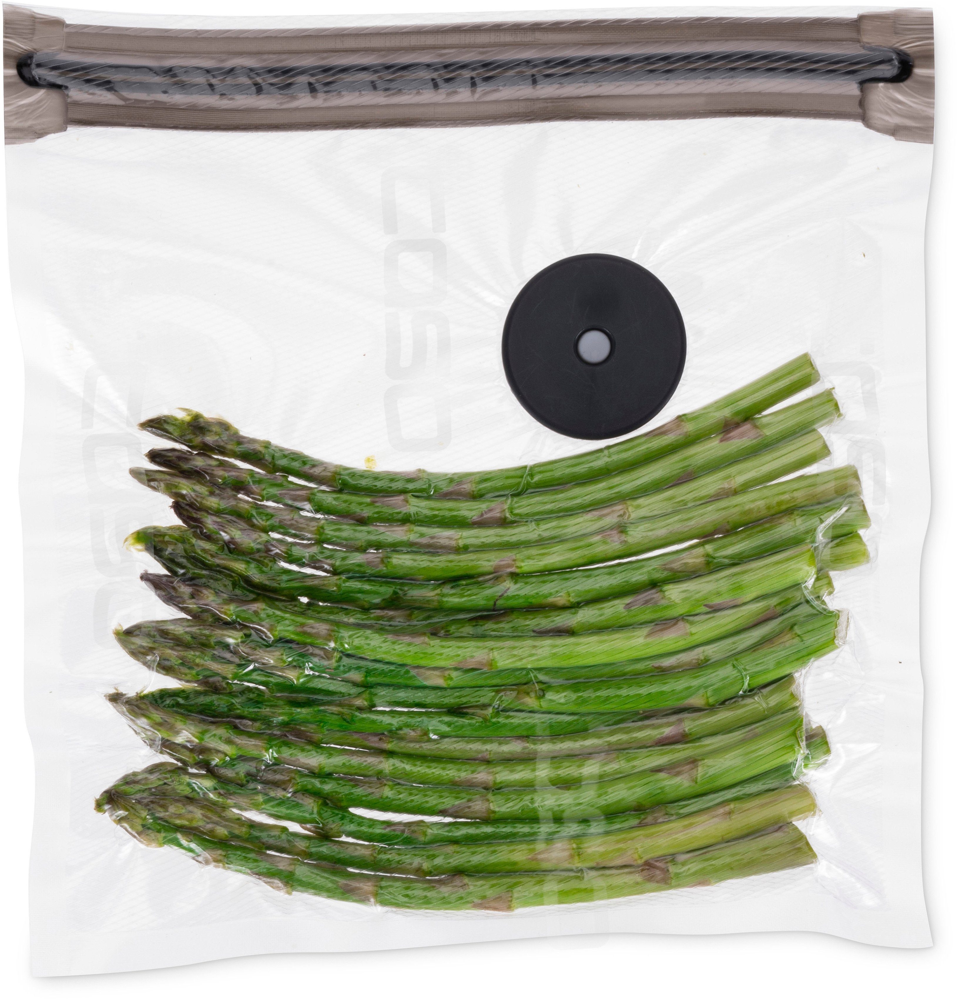 Caso Vakuumierbeutel 1292 20 Stk. 20x23 cm, Zubehör für alle CASO Vakuumierer und für die Marken FreshVAC, WMF, Rommelsbacher, LAICA, Gastroback, Foodsaver, Solis, Steba, Lava, Ohmex, Flaem Nuova uvm.