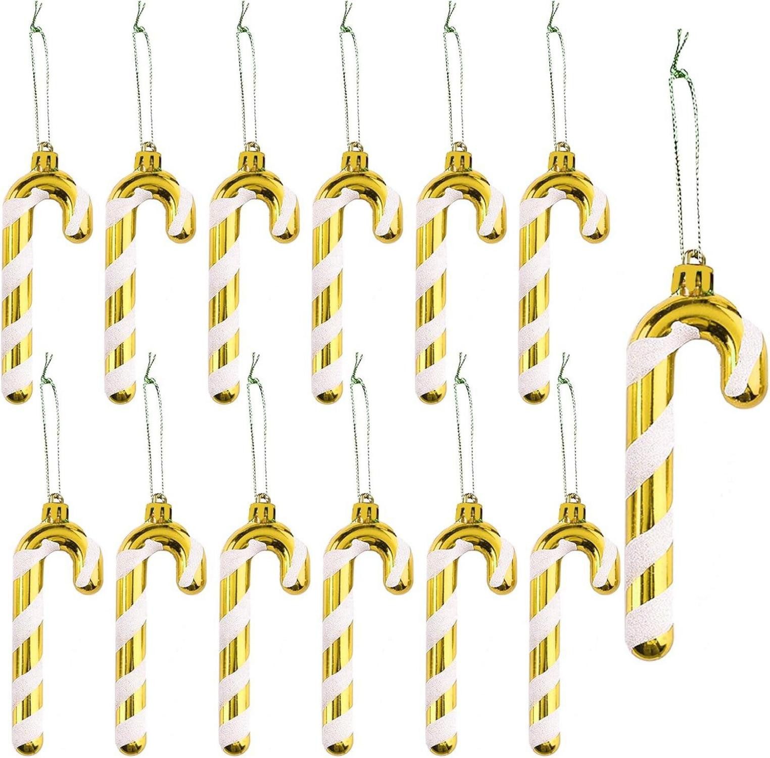 Baumbehang 12er Set Weihnachtsbaumschmuck Zuckerstangen Weihnachtsdeko Ornamente