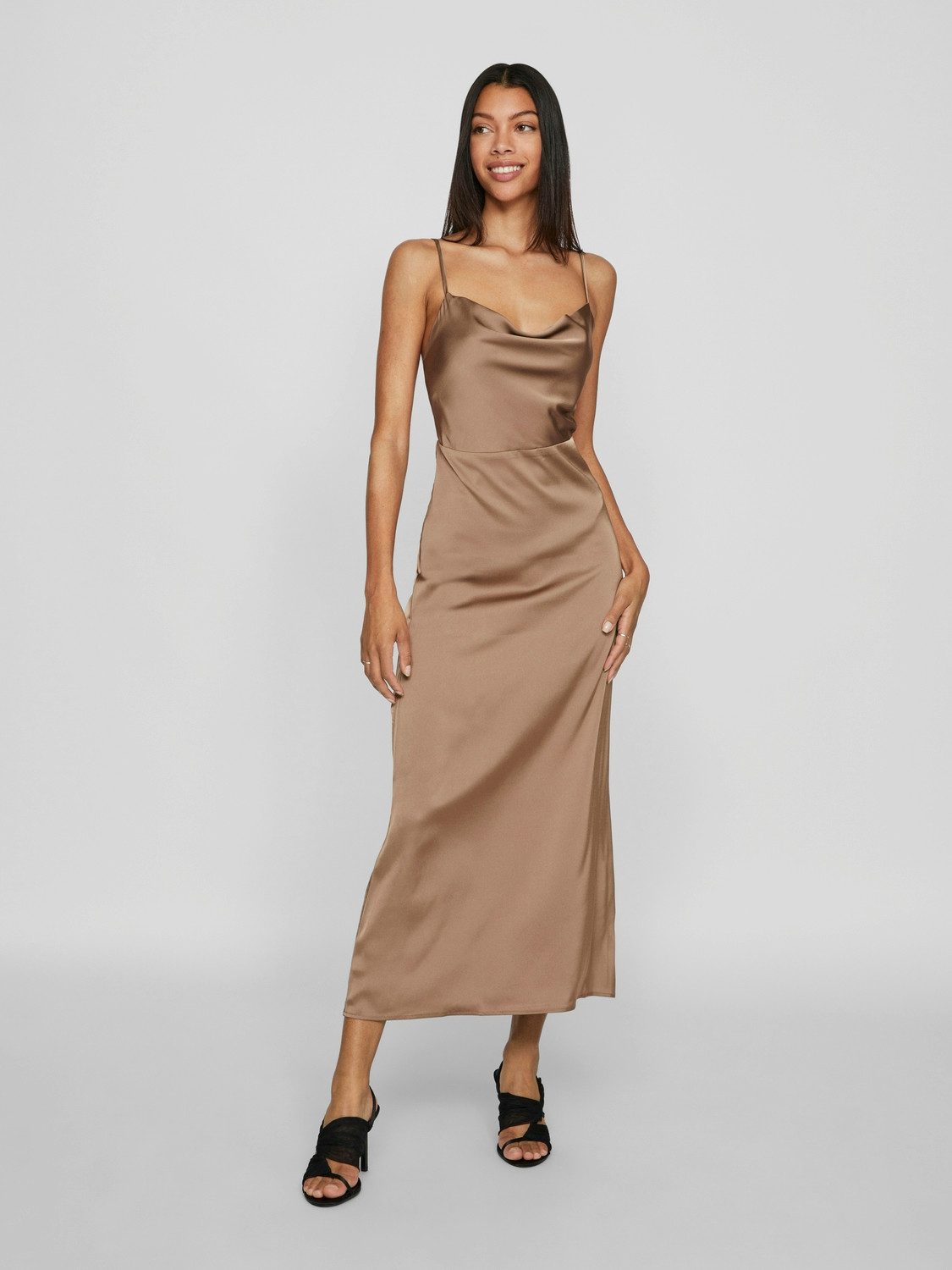 Vila Trägerkleid VIRAVENNA STRAP ANKLE DRESS - NOOS Kunstfaser, regular fit