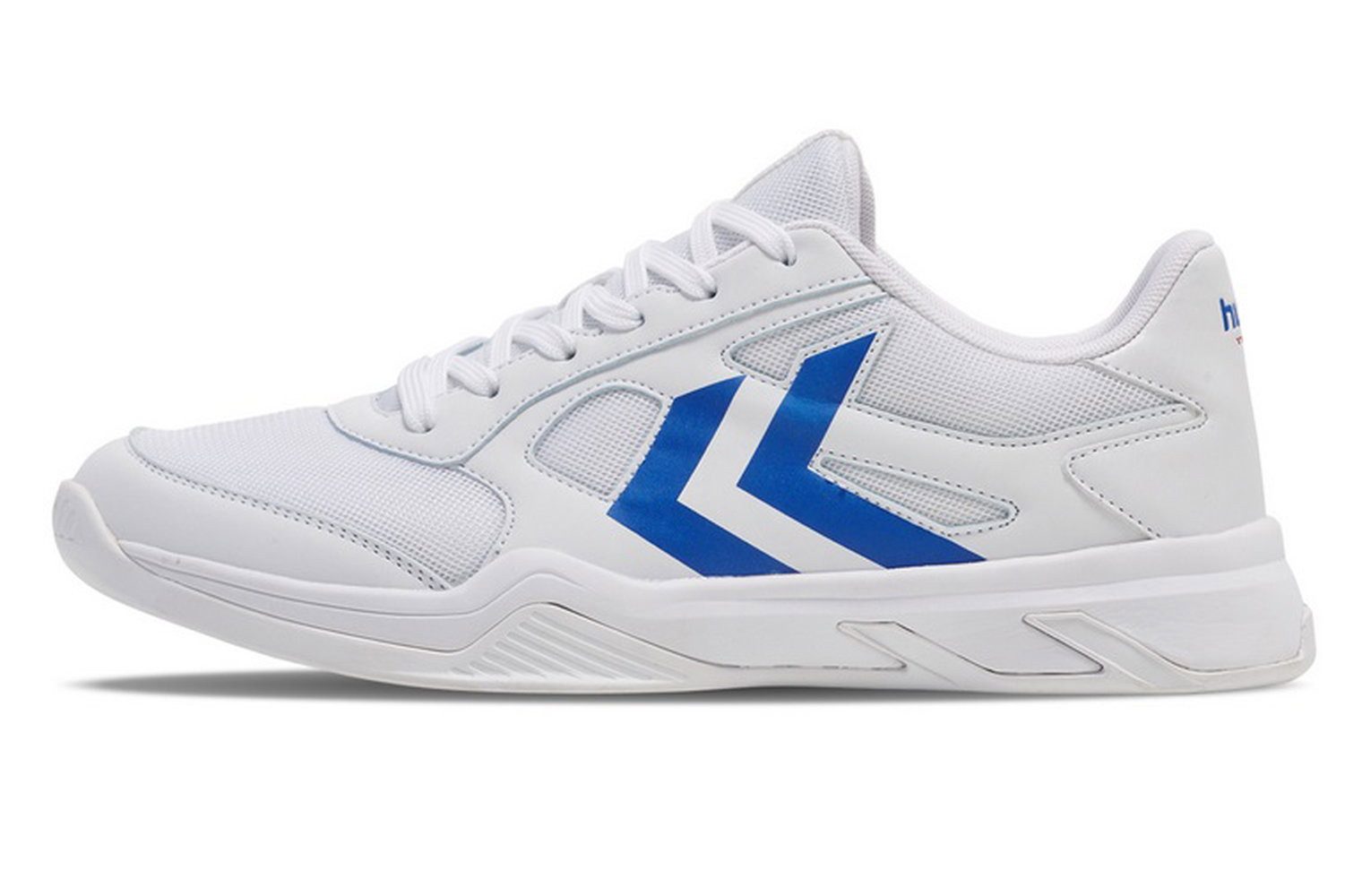 hummel Hallen-Indoorschuhe Teiwaz IV weiss/blau Herren Badmintonschuh