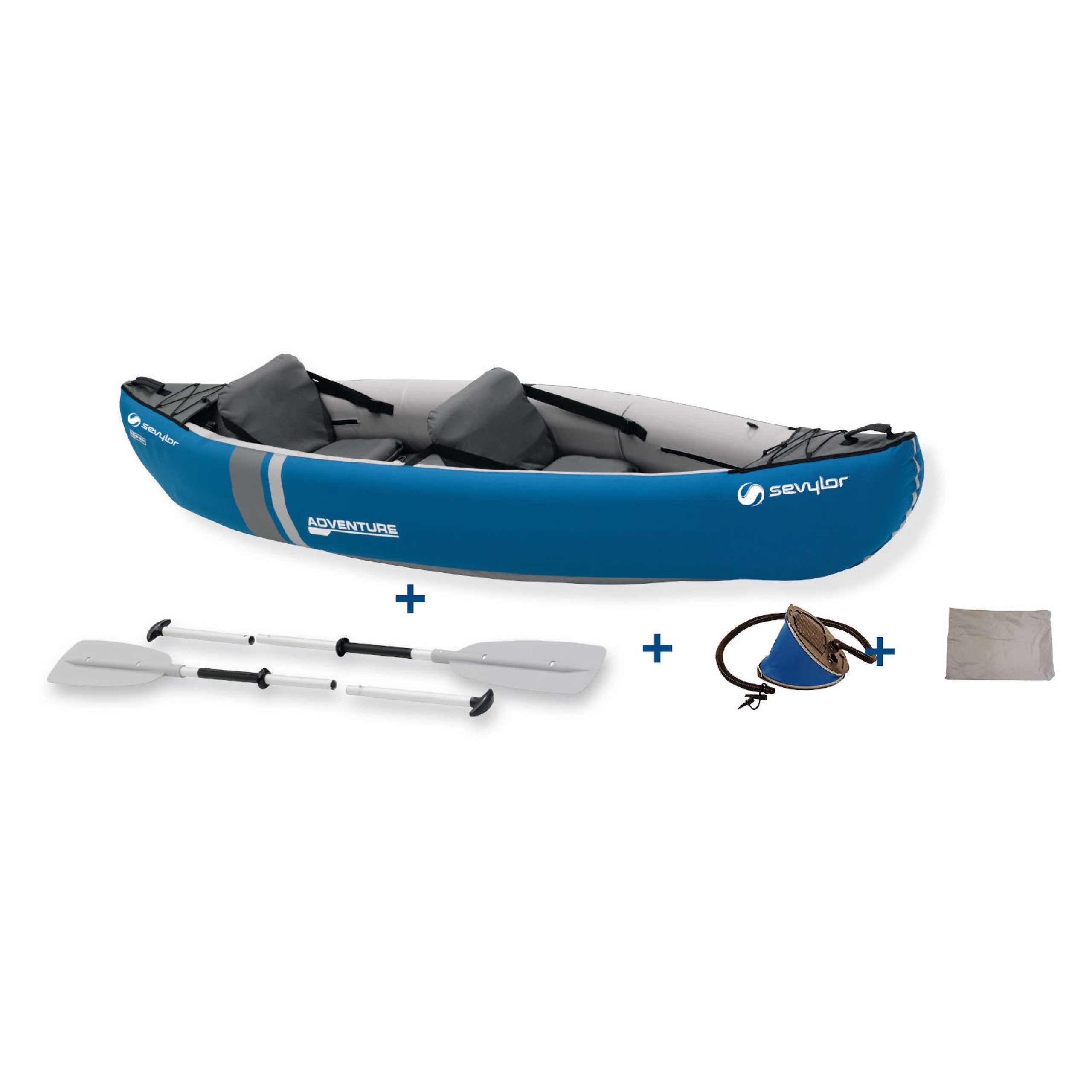 Schlauchboot Sevylor 2-Sitzer Kajak Adventure™ Kit blau 314x88 cm aufblasbar