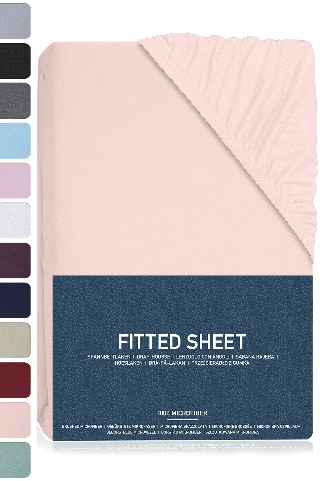 BRB HOME Spannbettlaken Spannbettlaken Mikrofaser Bettlaken, Gebürstete Pol günstig online kaufen