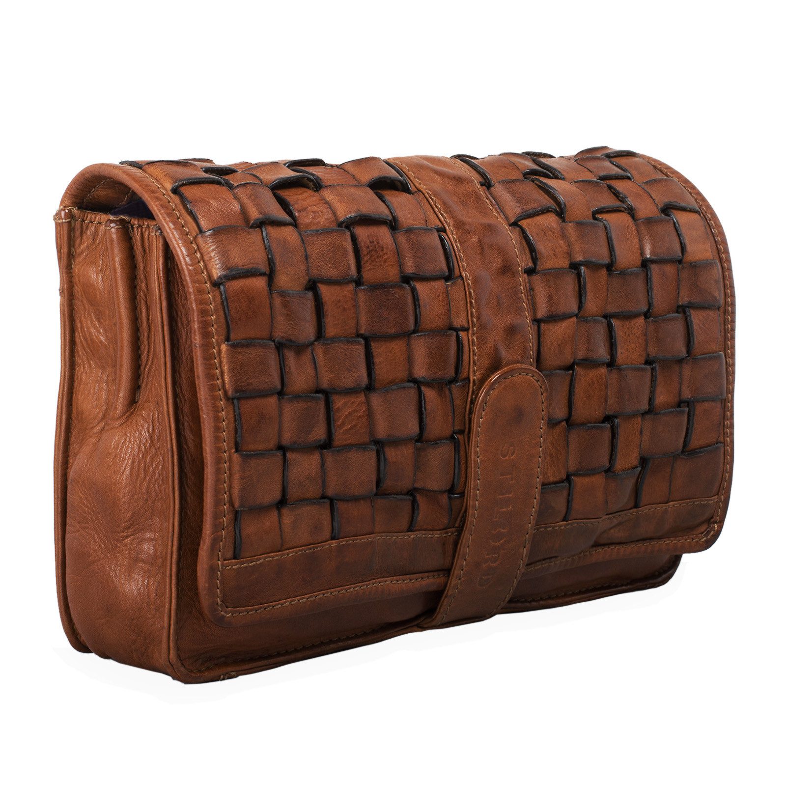 STILORD Handtasche "Ella" Handtasche Leder Damen geflochten