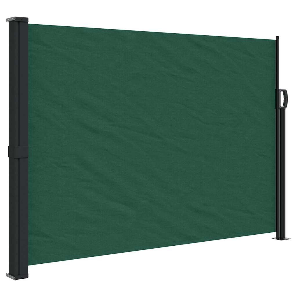 vidaXL Seitenmarkise Seitenmarkise Ausziehbar Dunkelgrün 140x300 cm