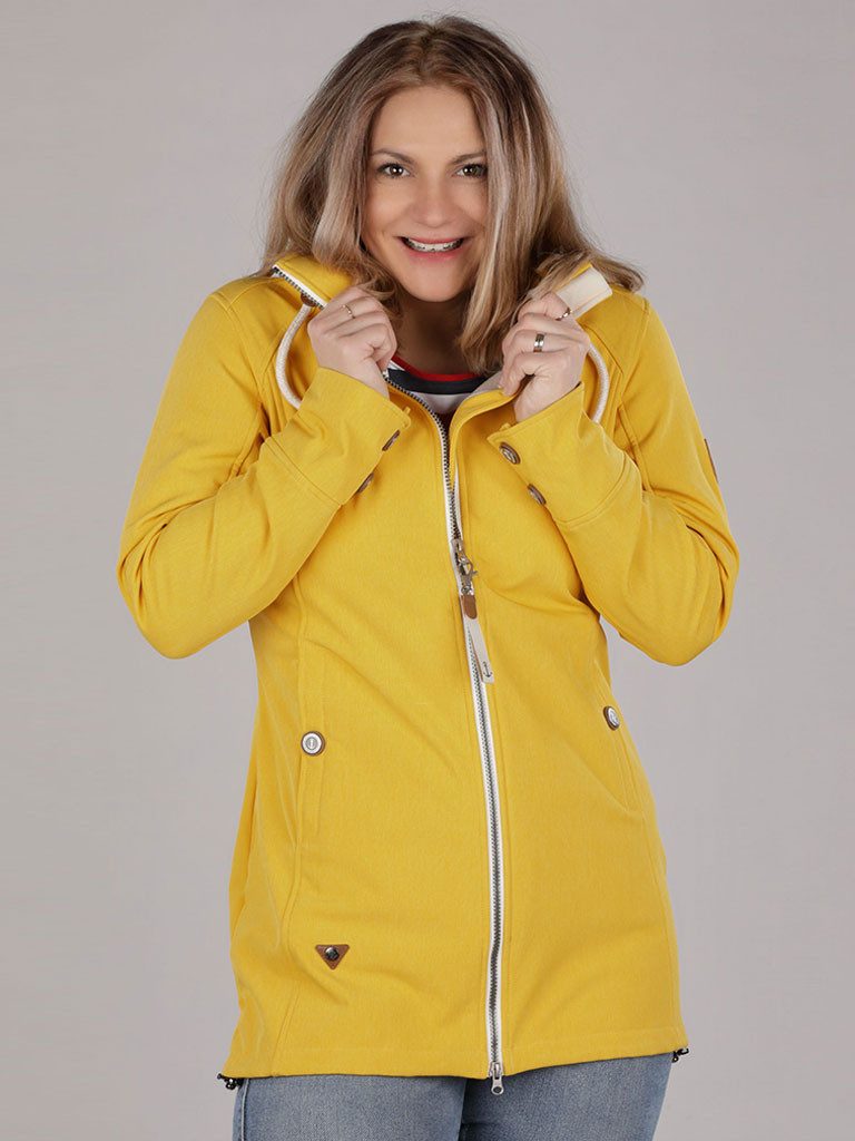 Dry Fashion Softshelljacke Sellin Damen Softshell Mantel Sellin Meliert mit günstig online kaufen