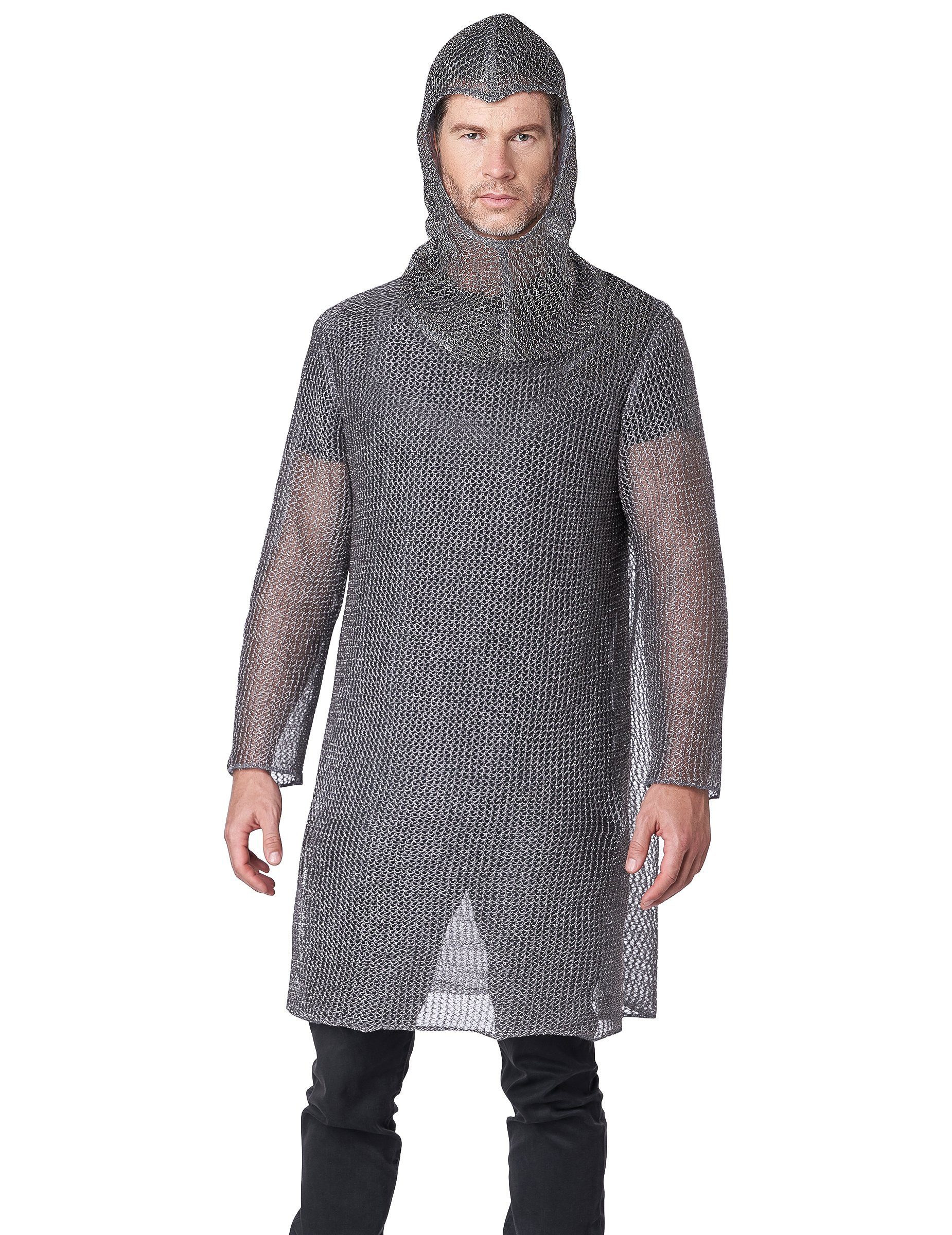 California Costumes Kostüm Kettenhemd für Erwachsene aus Stoff Ritter-Kostü günstig online kaufen