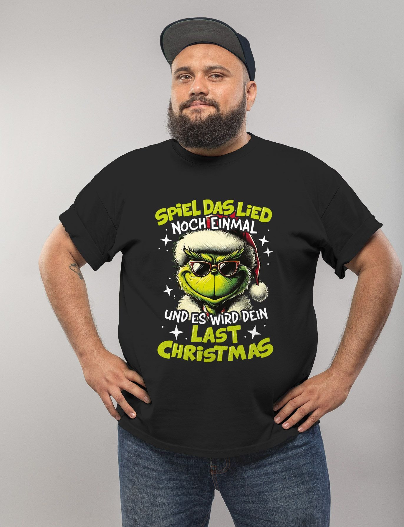 MoonWorks Print-Shirt Herren T-Shirt Weihnachten Spiel günstig online kaufen