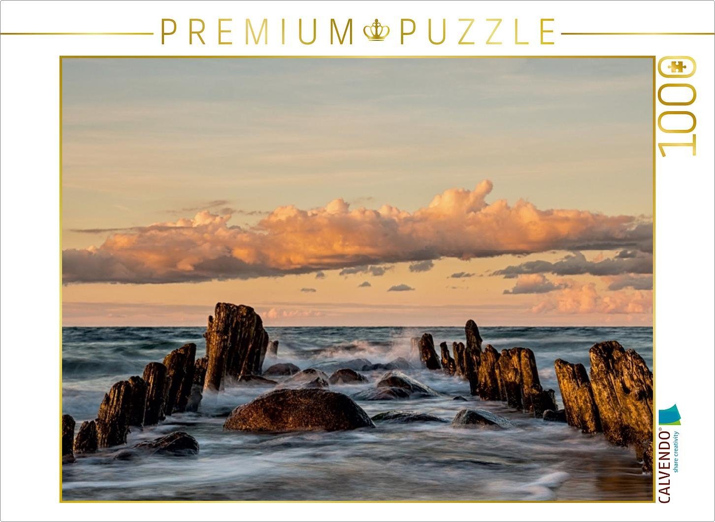 CALVENDO Puzzle CALVENDO Puzzle Buhnen an der Ostseeküste 1000 Teile Lege-Größe 64 x 48 cm Foto-Puzzle Bild von Rico Ködder, 1000 Puzzleteile