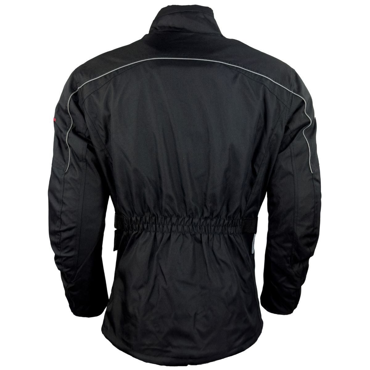 roleff Motorradjacke RO700 – Wetterfeste Textiljacke mit Protektoren, Schwarz, atmungsaktiv auch in großen Größen, in verschiedenen Farben erhältlich
