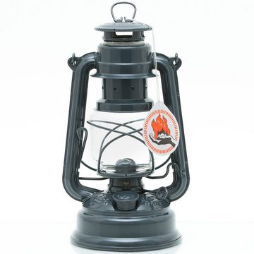 Feuerhand Outdoorkerze Sturmlaterne 276 inkl. Reflektorschirm (Spar-Set, 2-tlg., 1 x Lampe + 1 x Schirm), Farbe: Anthrazit Grau, pulverbeschichtet