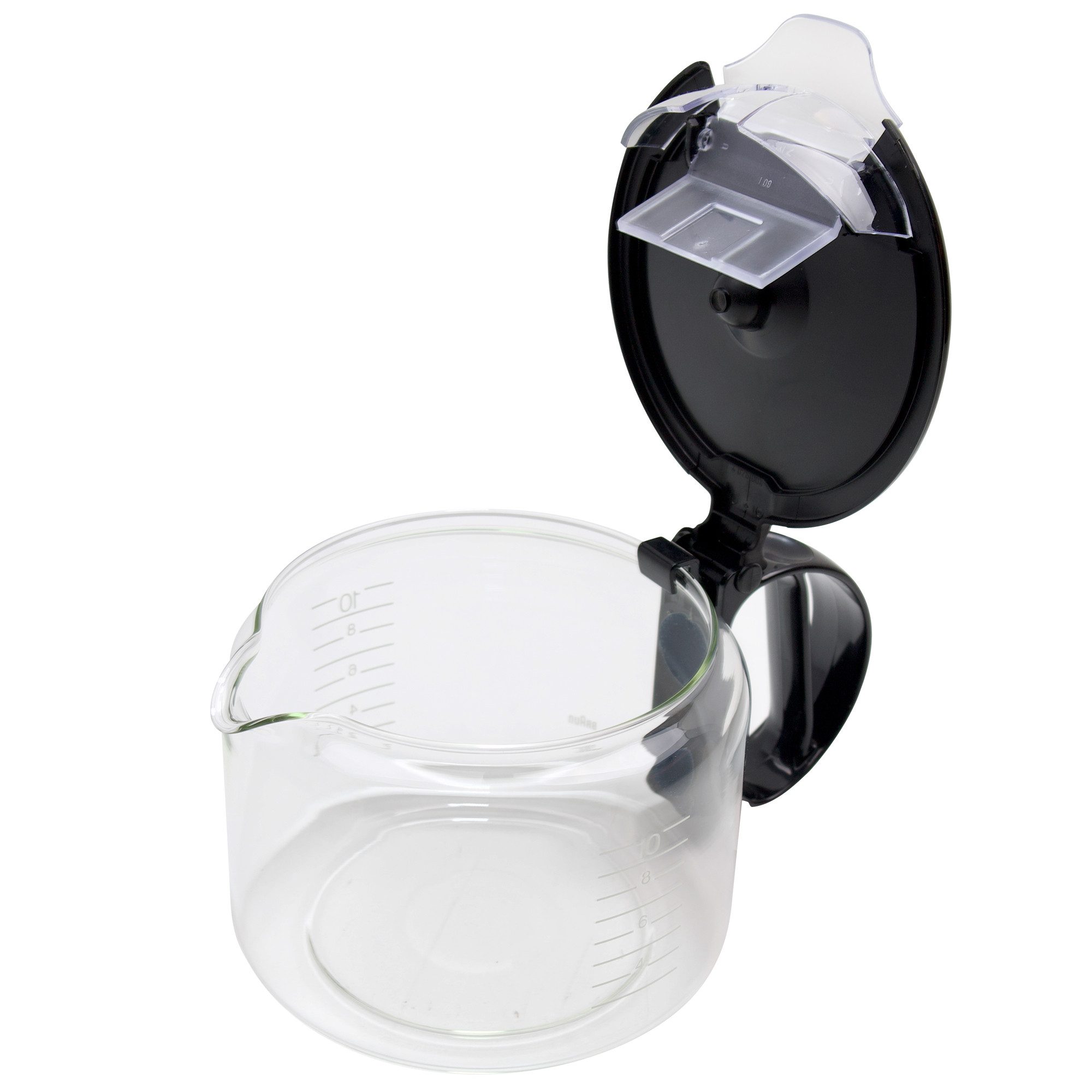 Braun Kaffeekanne Glaskanne AX13210010 Glaskaraffe, mit Kunststoffdeckel für Filterkaffeemaschine Aromaster