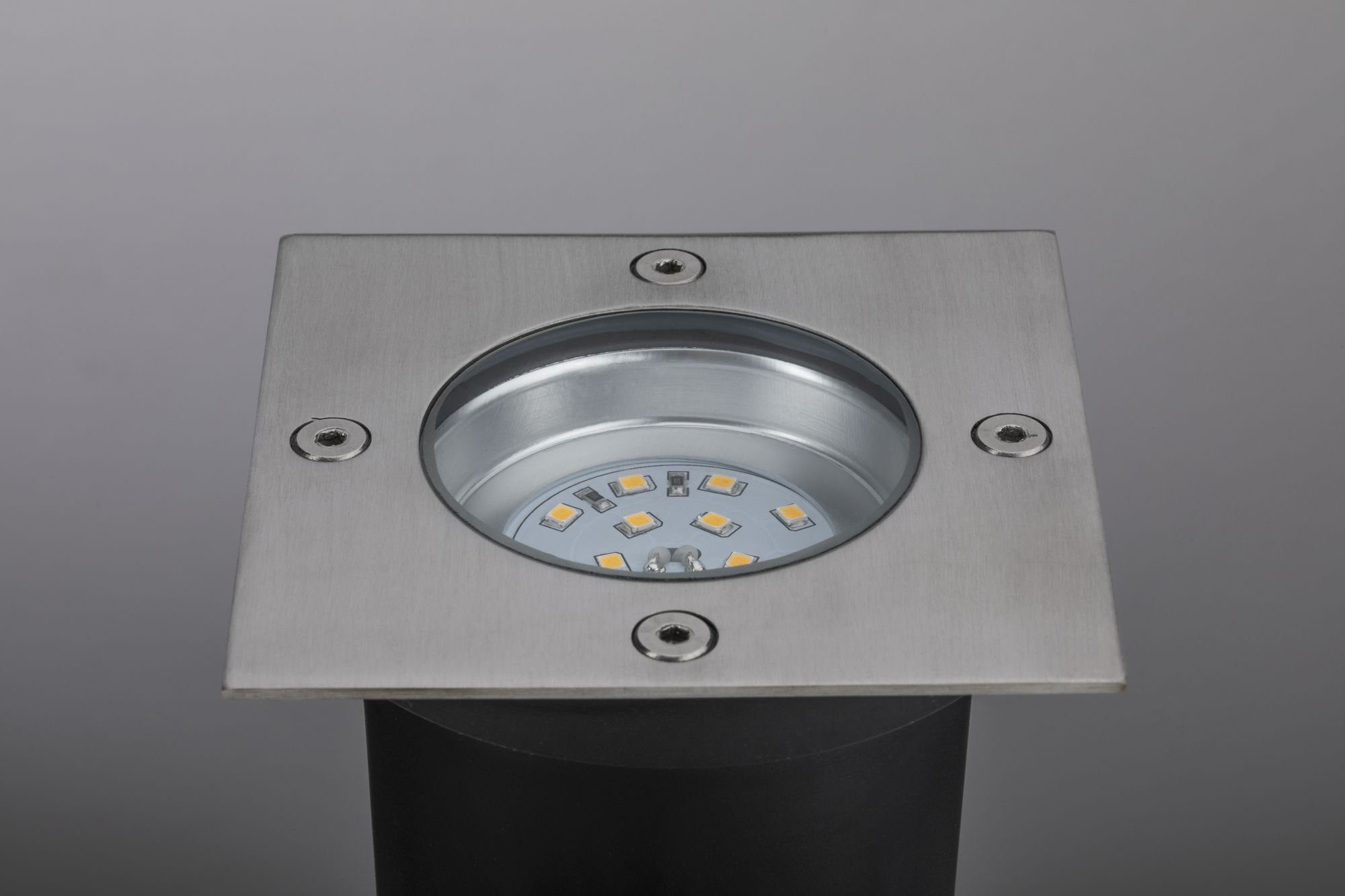 Paulmann LED Plug Einbauleuchte Shine, & LED-Modul, IP65 integriert, LED Shine, & Plug fest Warmweiß, Rostfrei