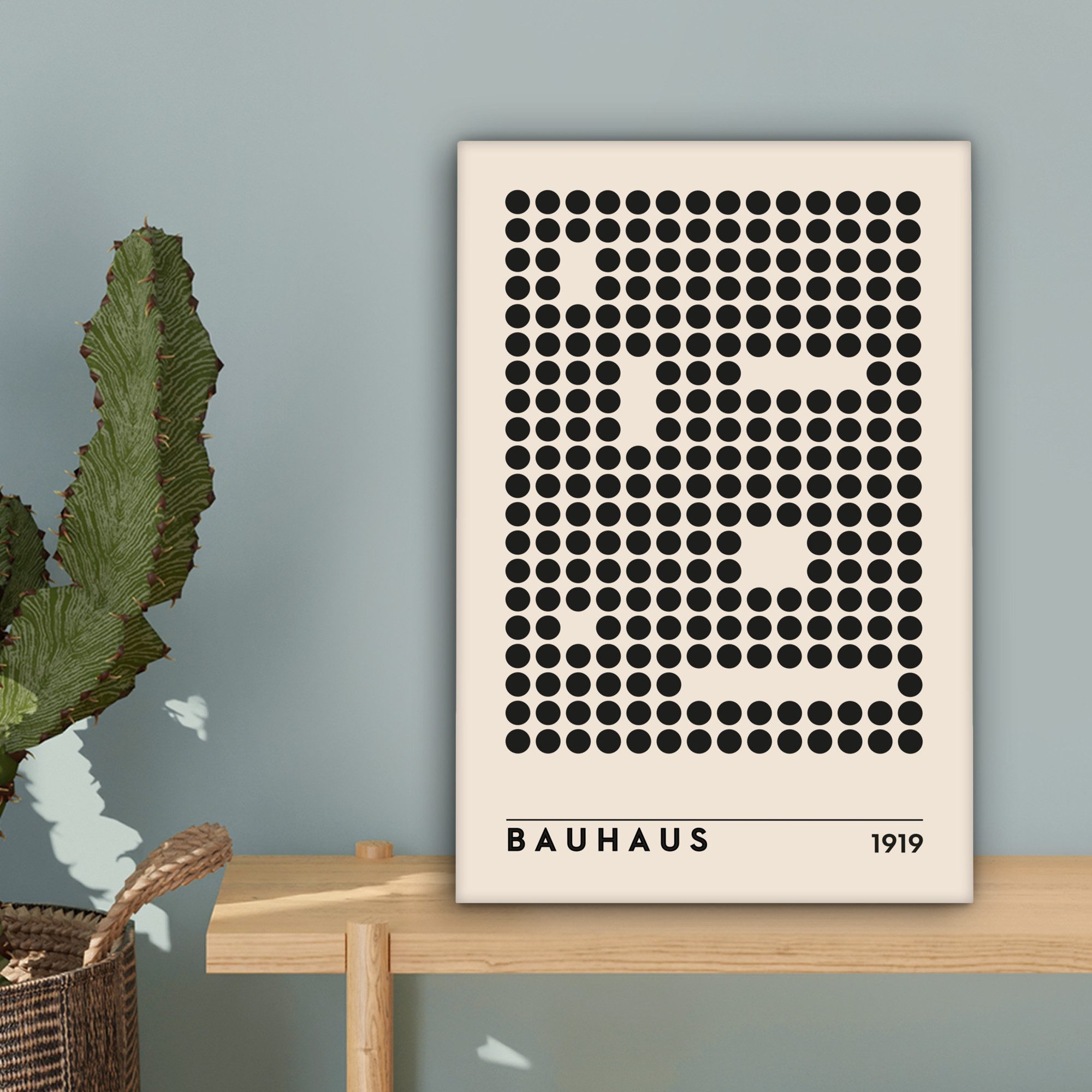 OneMillionCanvasses® Leinwandbild Bauhaus - Retro - Modern - Kunst - Abstrakt, Fotodruck (1 St), Leinwand Canvas Wandbild, Wanddekoration 20x30 cm – Bild 3 von 5
