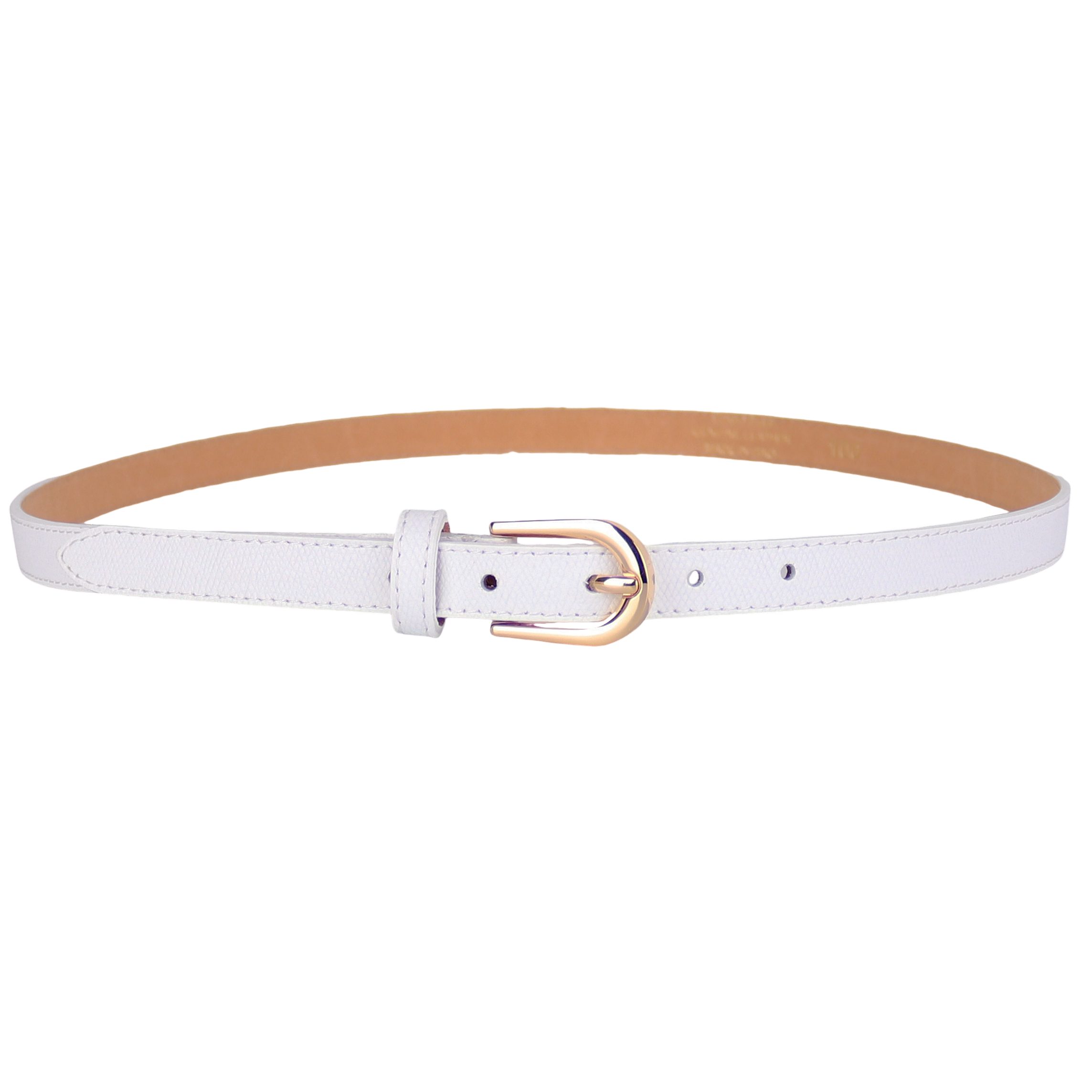 MIRROSI Ledergürtel Damen Gürtel Echtleder, Made in Italy, 18mm breit (Passt fast zu jeder Hosenschlaufe) aus Echtem Leder