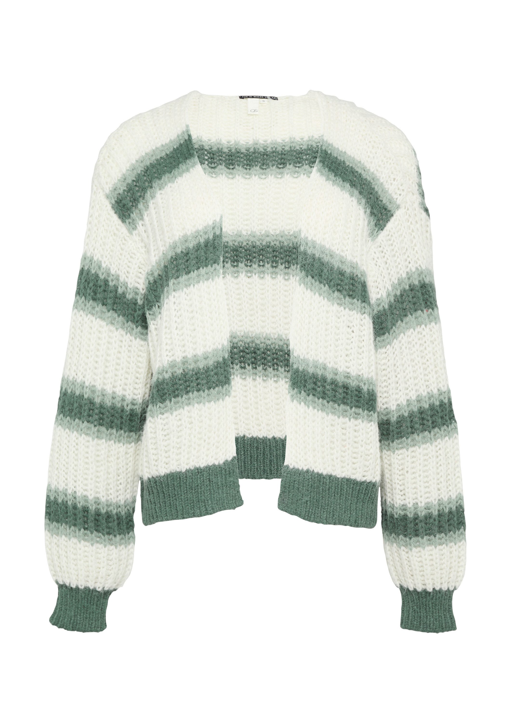 QS Cardigan Strickjacke Offene Strickjacke mit günstig online kaufen