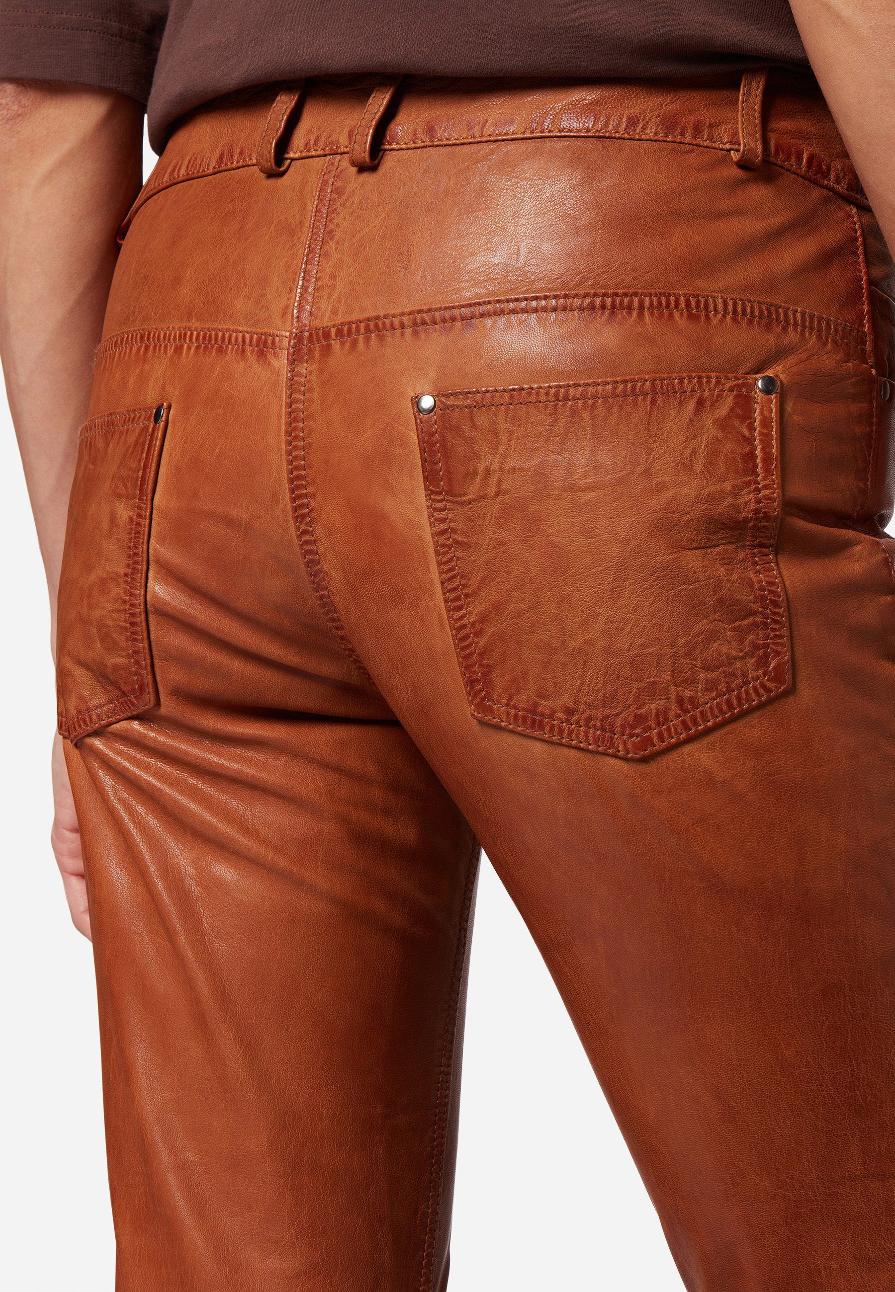 RICANO Lederhose Dorin hochwertiges Lammleder – Bild 5 von 5