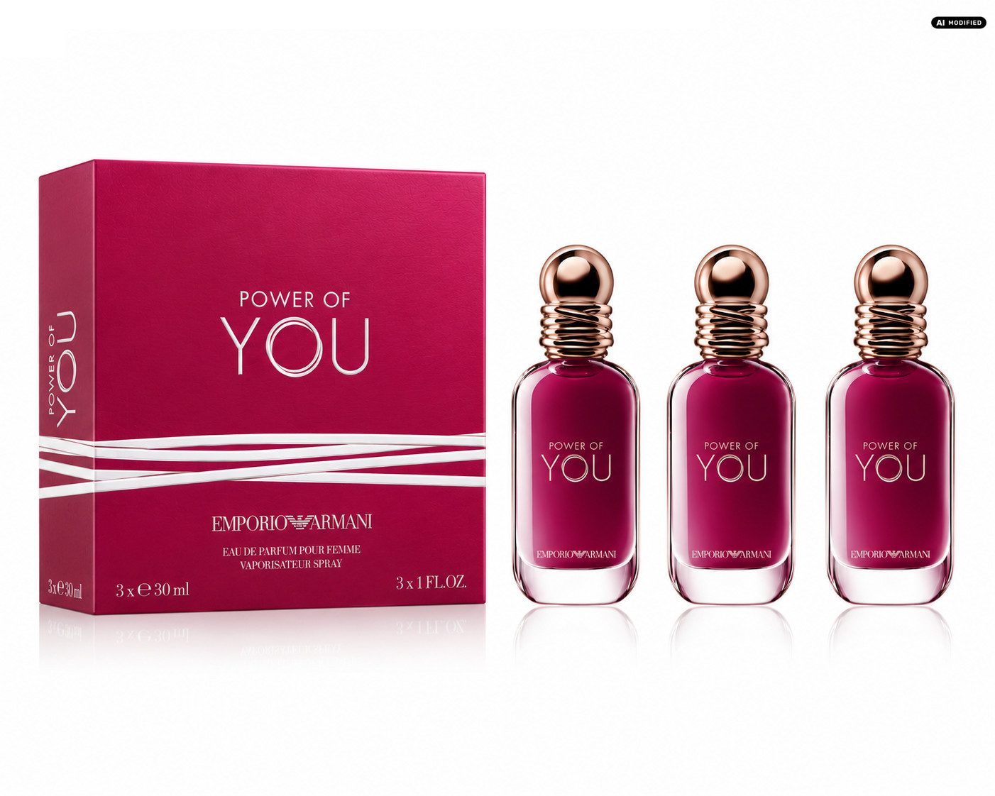 Giorgio Armani Eau de Parfum Armani Emporio Armani Power of You Eau de Parfum 3er Set, 1-tlg., Vorteilspack mit drei Eau de Parfum Flakons