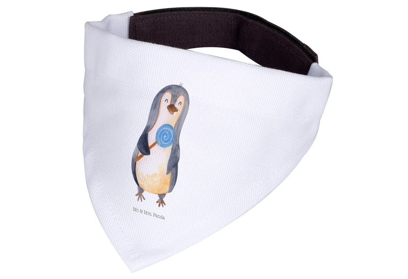 Thumbnail - Mr. & Mrs. Panda Hundefliege Pinguin Lolli - Weiß - Geschenk, Spruch, Tuch, mittel, Gauner, Kind, Polyester, Vielseitige...