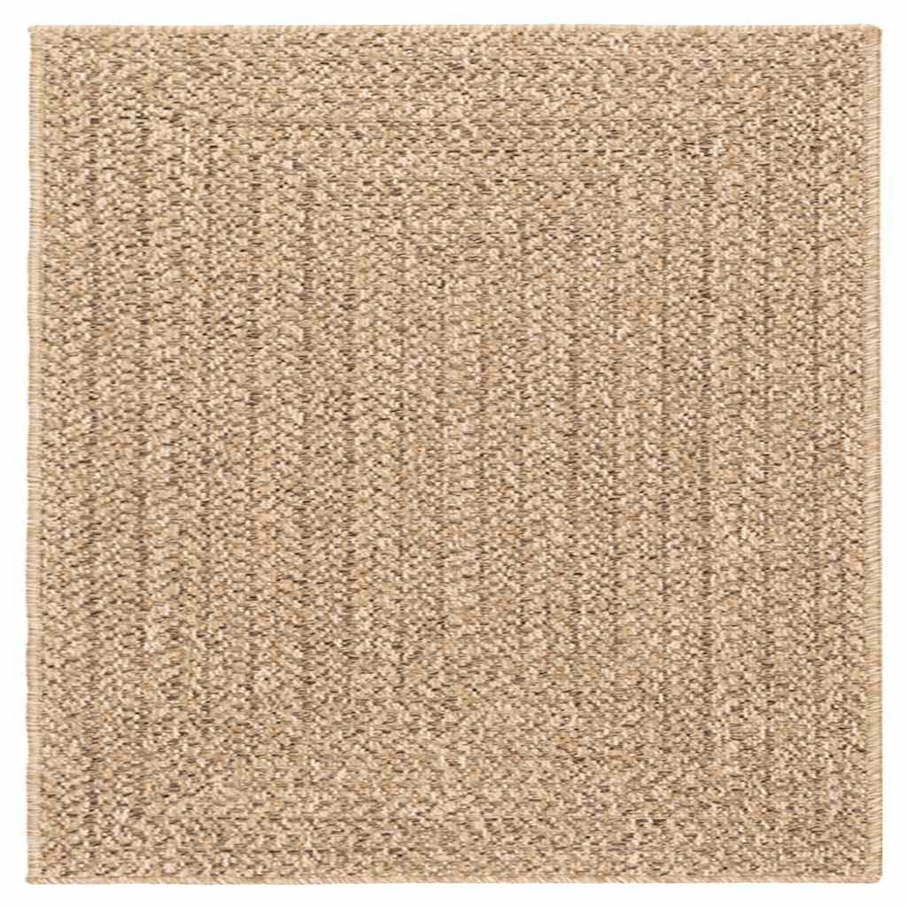 vidaXL Teppich Teppich ZIZUR 120x120 cm Jute-Optik Indoor und Outdoor, Quad günstig online kaufen