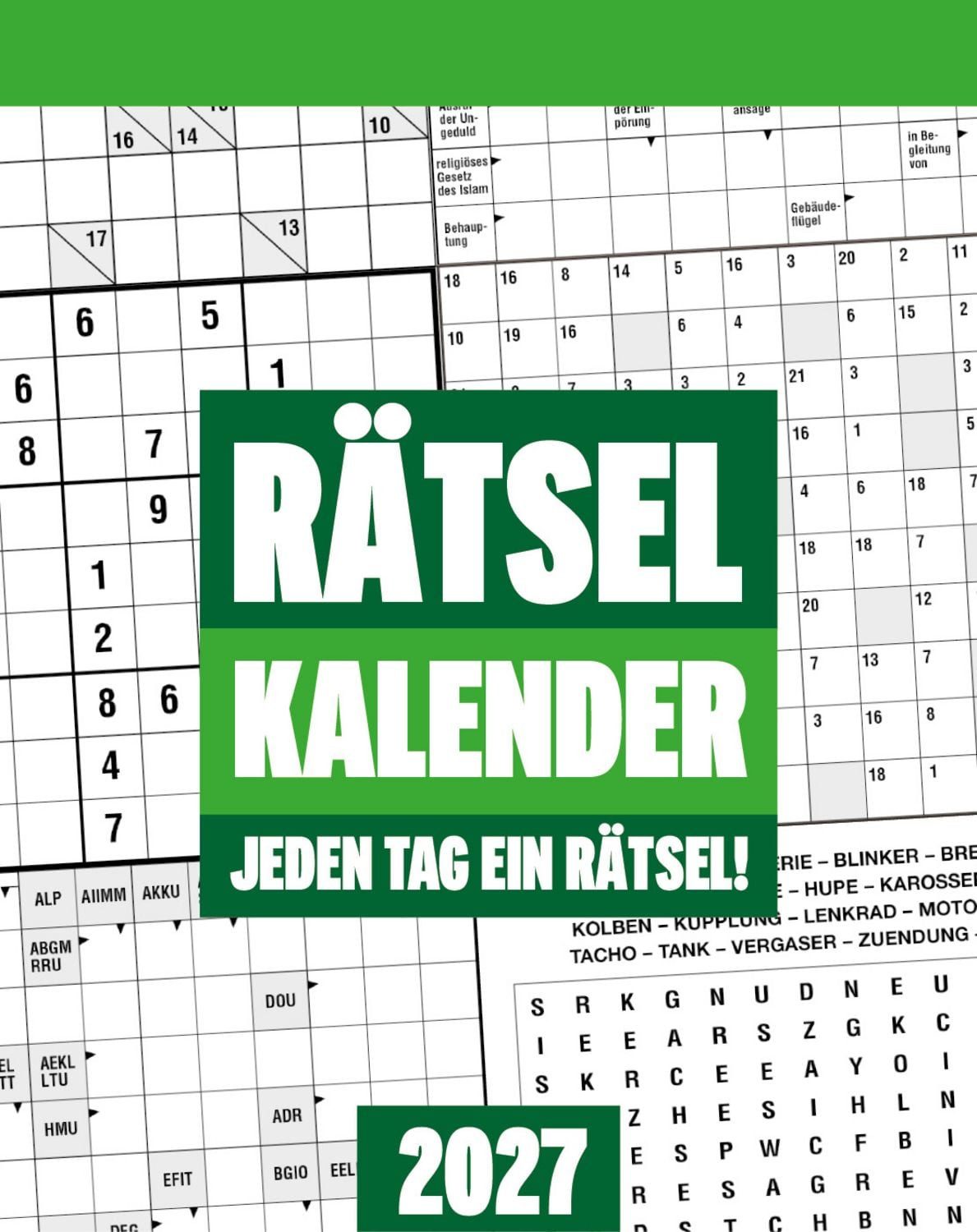 Tischkalender Rätsel Abreißkalender 2027