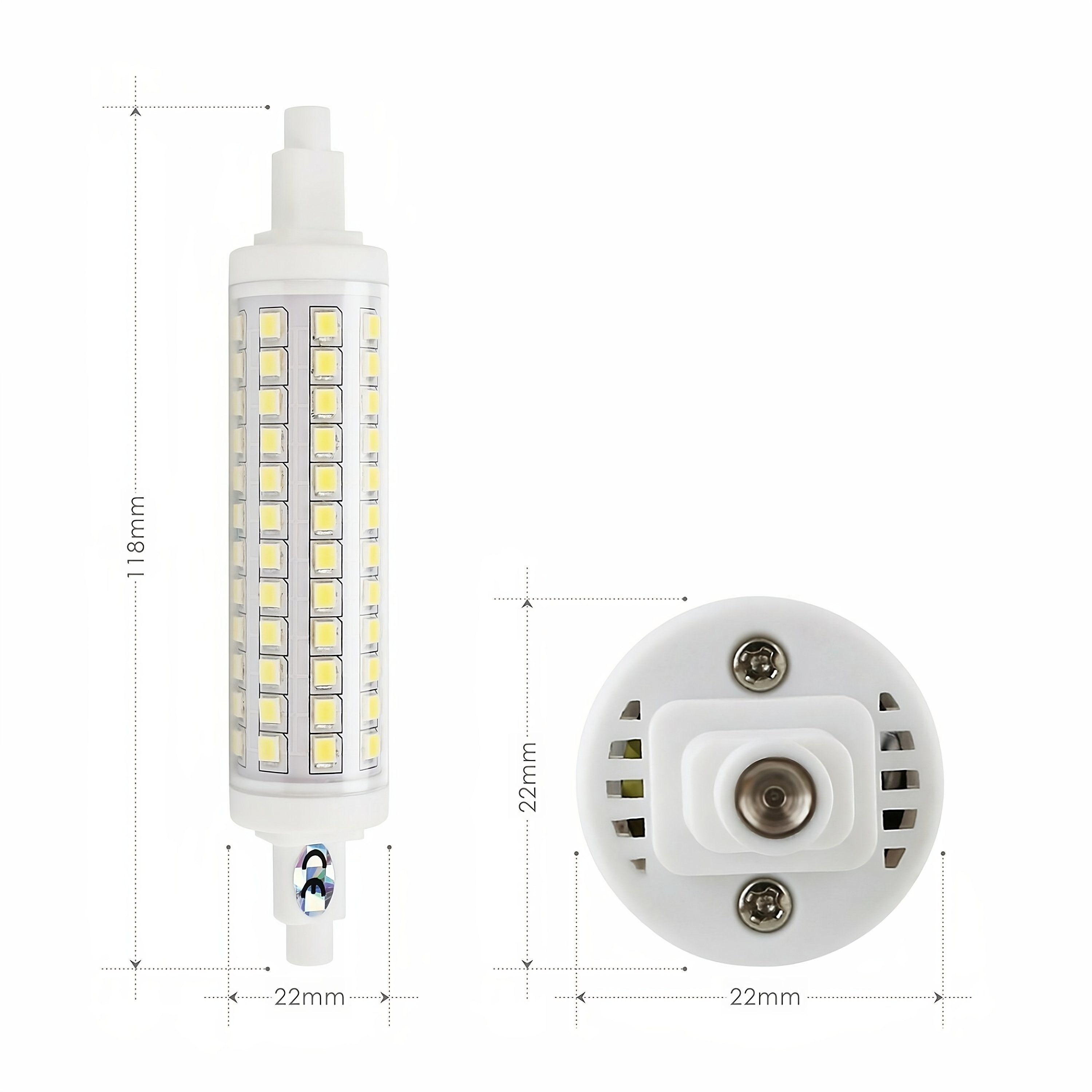 LED-Leuchtmittel R7S, Leuchtmittel, 10 albrillo Warm, LED, W LED Ersatz 150W