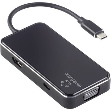 Renkforce Laptop-Dockingstation RF-230 6-in-1 USB-C® Dockingstation (bis 4K@30Hz, USB-C® Power Delivery
