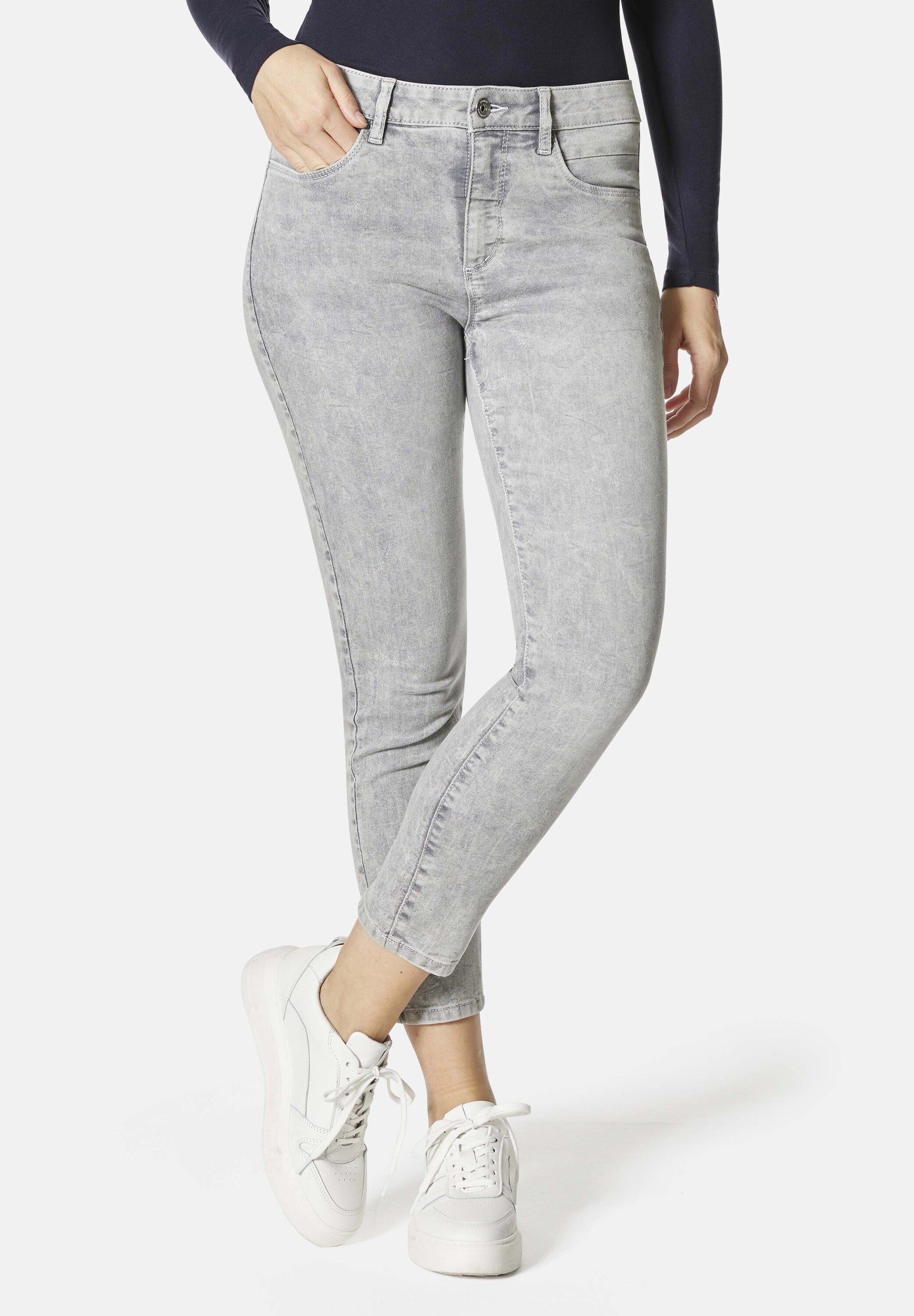 STOOKER WOMEN 5-Pocket-Jeans Florenz Acid Wash Slim Fit Jeans Slim Fit Casu günstig online kaufen
