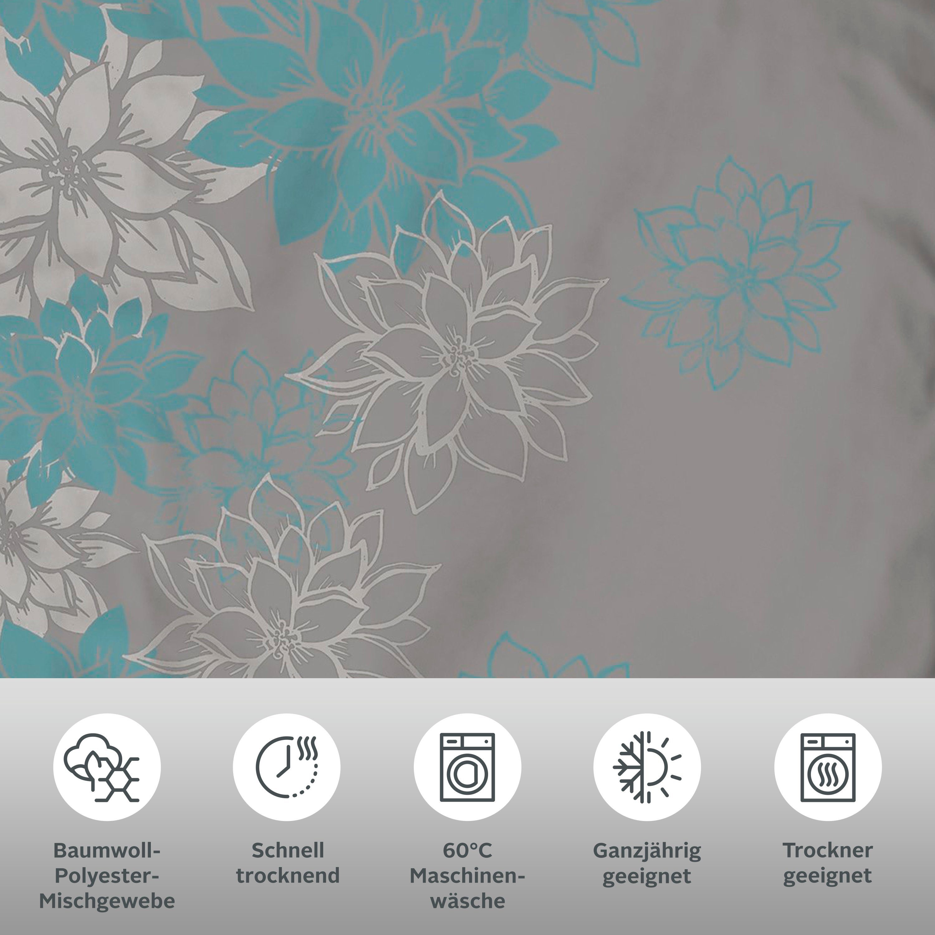 OTTO home Bettwäsche Susan in Gr. 135x200 oder 155x220 cm, Polycotton recycelt, 2 teilig, in verschiedenen Qualitäten, romantische Bettwäsche mit Blumen – Bild 3 von 5