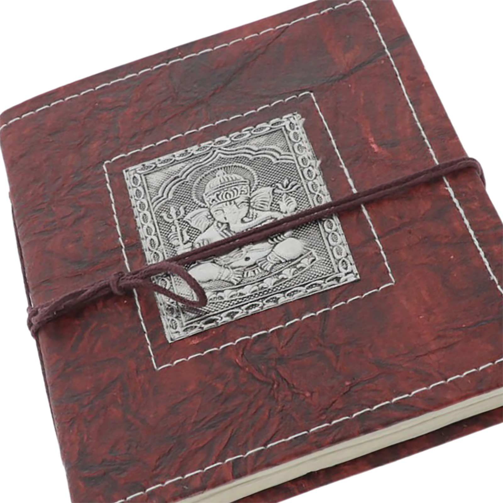 Poesiealbum Tagebuch UND handgefertigt MAGIE Ganesha Lord 20x15cm Notizbuch KUNST Notizbuch