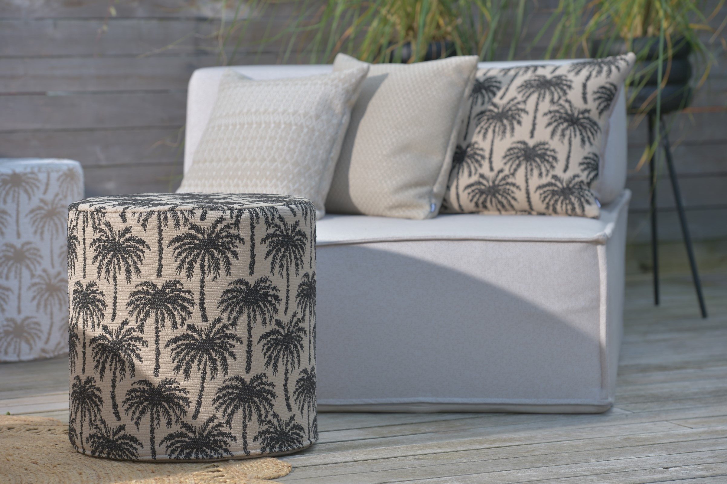 H.O.C.K. Gartenlounge-Hocker H.O.C.K. Vamosa Palms Outdoor günstig online kaufen