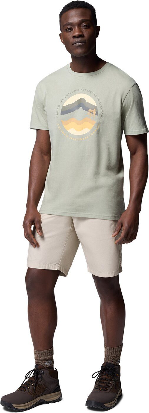 Columbia Funktionsshirt Path Lake Graphic Tee II SAFARI, CIRCULAR LINESCAPE