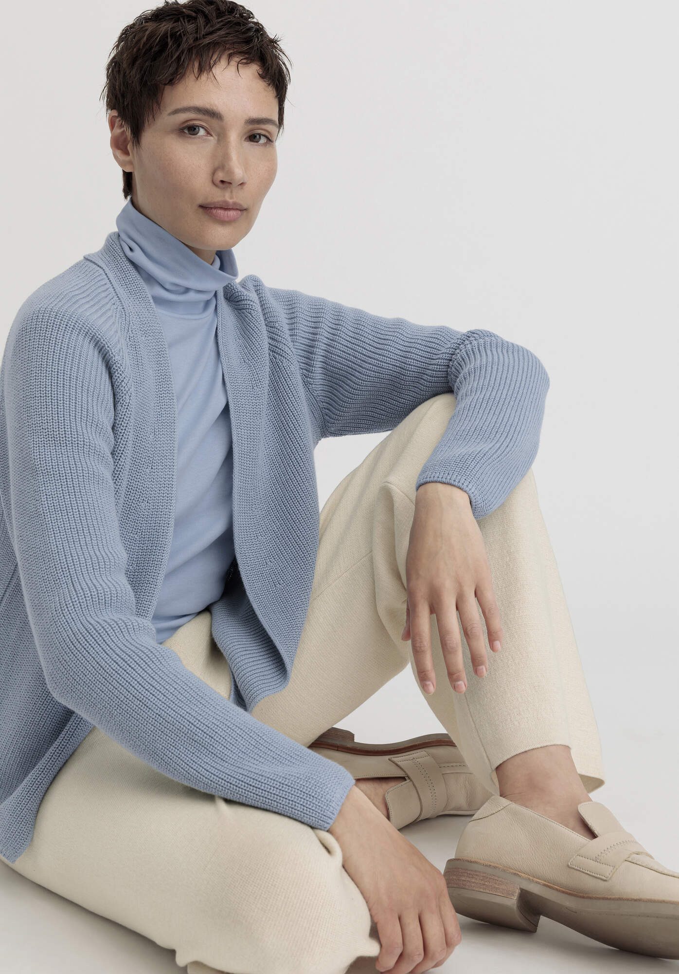 Hessnatur Strickjacke aus reiner Bio-Baumwolle (1-tlg)