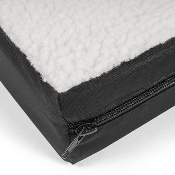 NYVI Stützkissen Sitzerhöhung ComfySeat 8cm - Sitzkissen mit Memory Foam & Gelpad, 1-tlg., 46x36 cm - Stuhlkissen Viskoelastisch, Abnehmbarer & Waschbarer Bezug