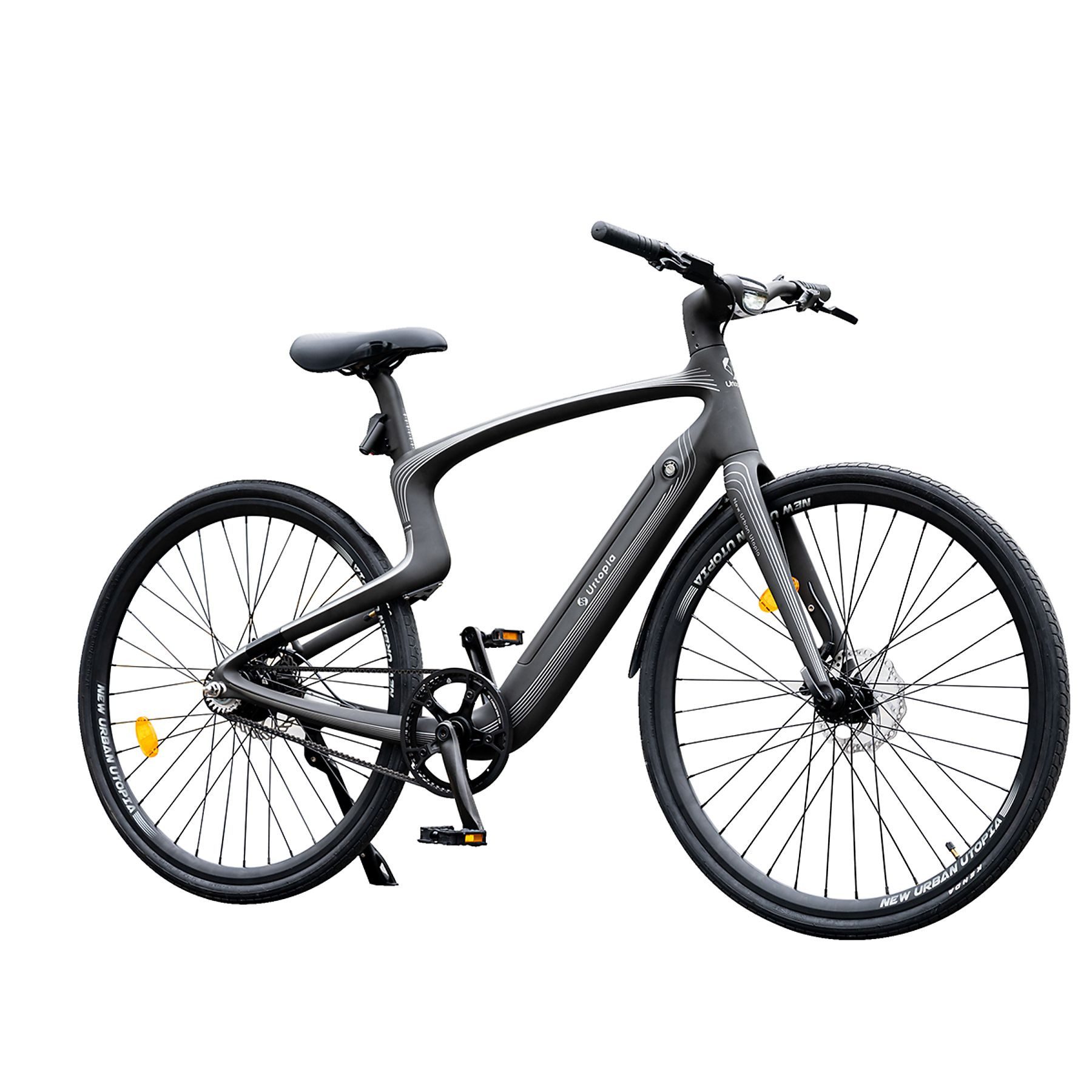 Urtopia E-Bike Urtopia Carbon 1 Lyra, 15 kg, Smart E-Bike, Heckmotor, 360 Wh