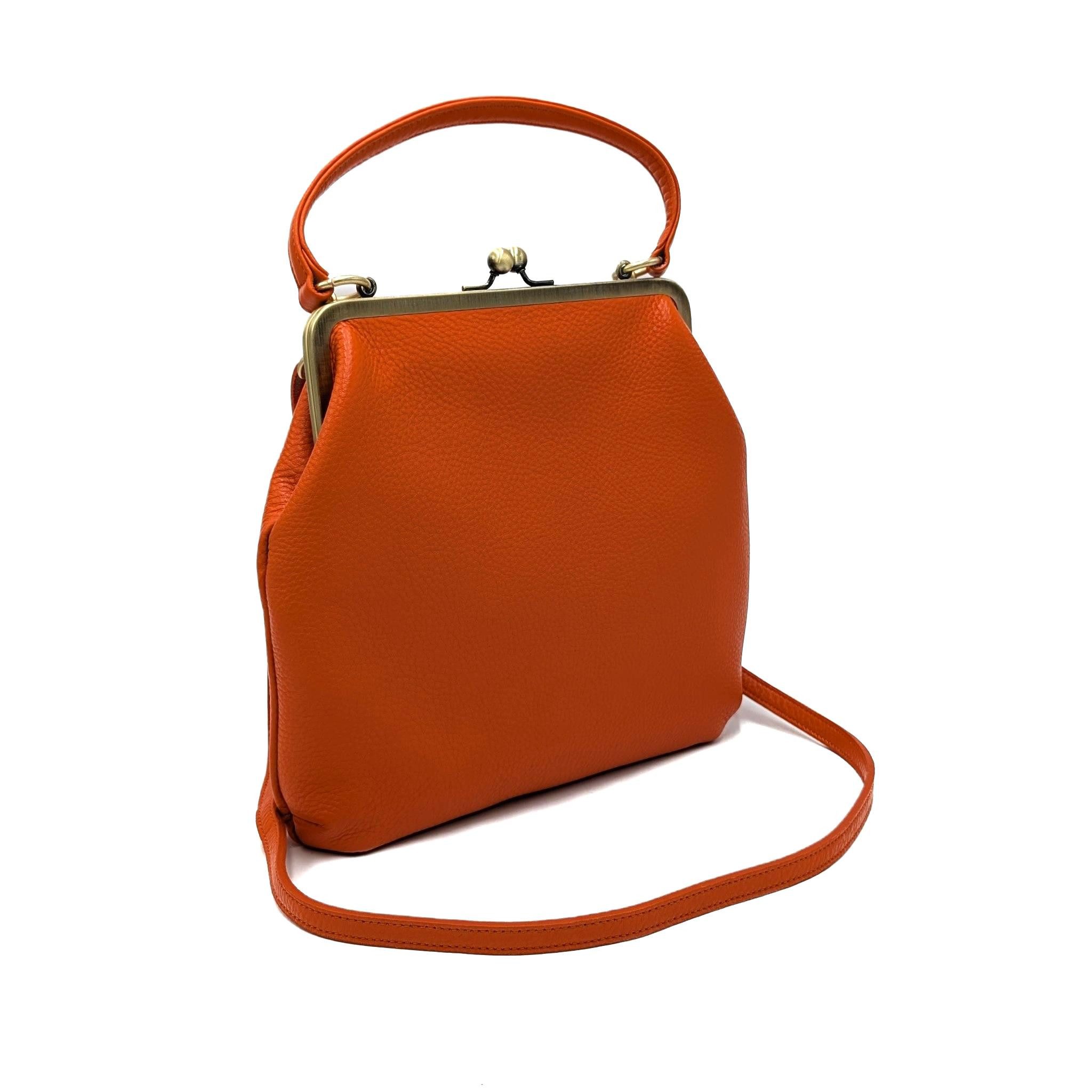 Taschenkinder Schultertasche Vintage Ledertasche Damen - Handtasche Zoe, Retro Umhängetasche, Echtes Leder vom Rind