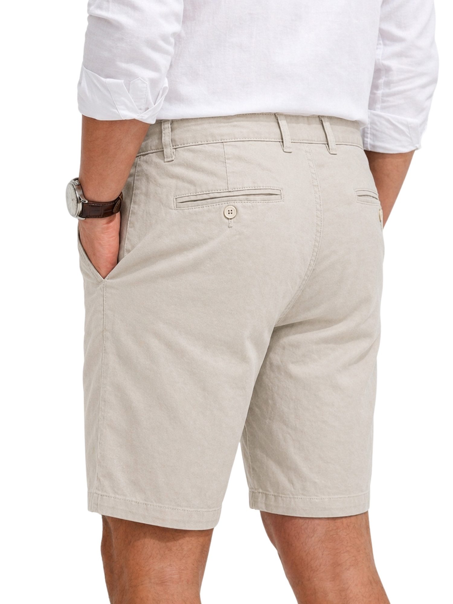 COMEOR Chinoshorts Kurze Hosen Herren - Baumwolle Chino Shorts (1 Hose) Bequeme Passform mit verstellbarem Kordelzug und praktischen Taschen