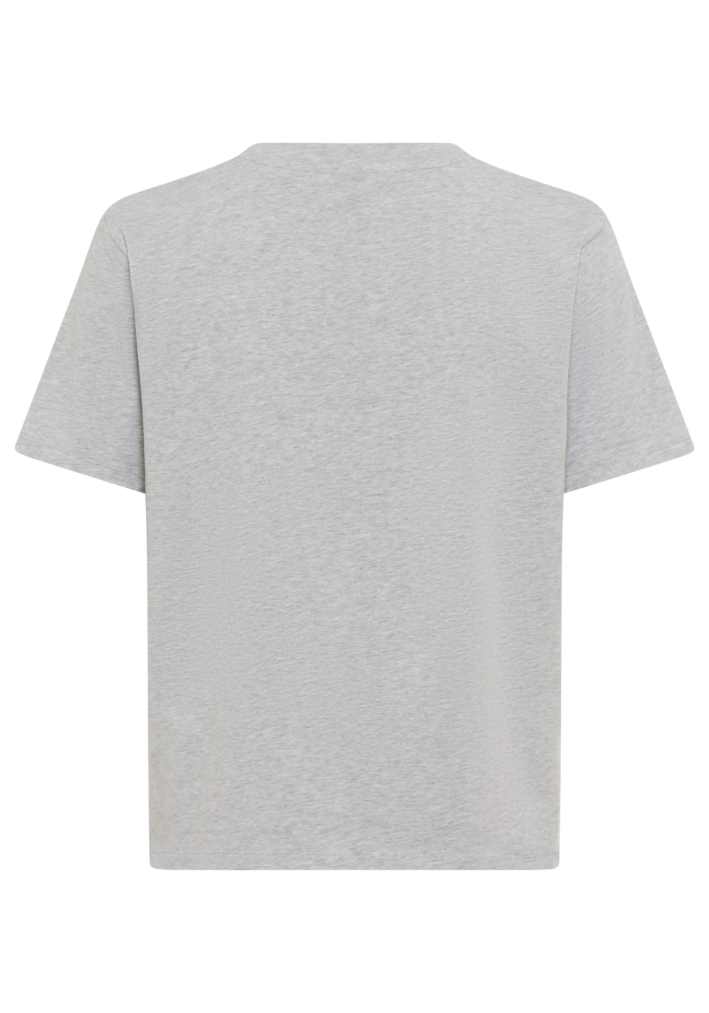 HUGO T-Shirt mit rundem Ausschnitt, regular fit, toniges Markenlogo günstig online kaufen