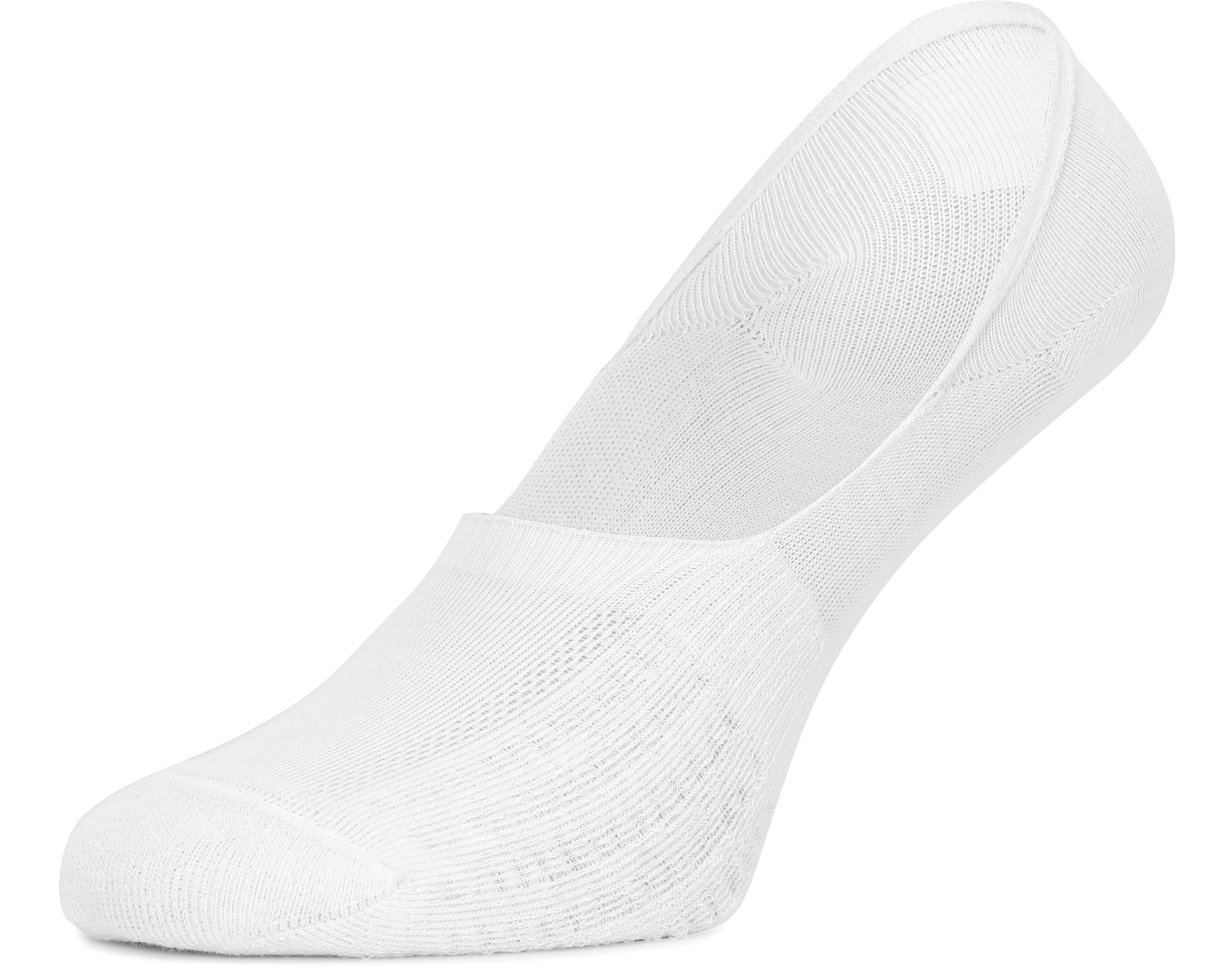 Merry Style Socken Damen Sneaker Socken aus Baumwolle mit Frotteeinsätzen MSGI036 Weiß