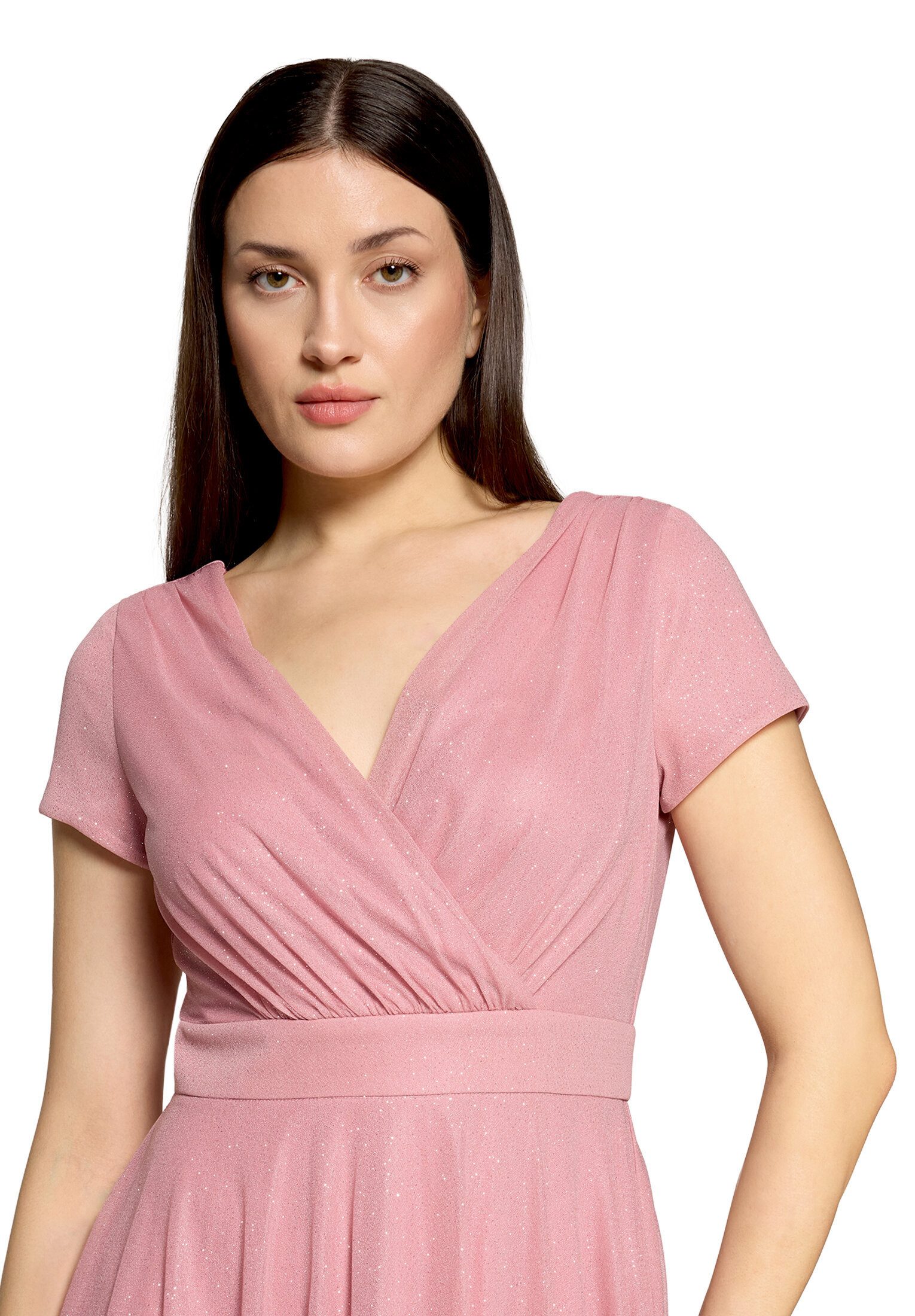 Vera Mont Cocktailkleid Damen im Glitzer-Look Stoff
