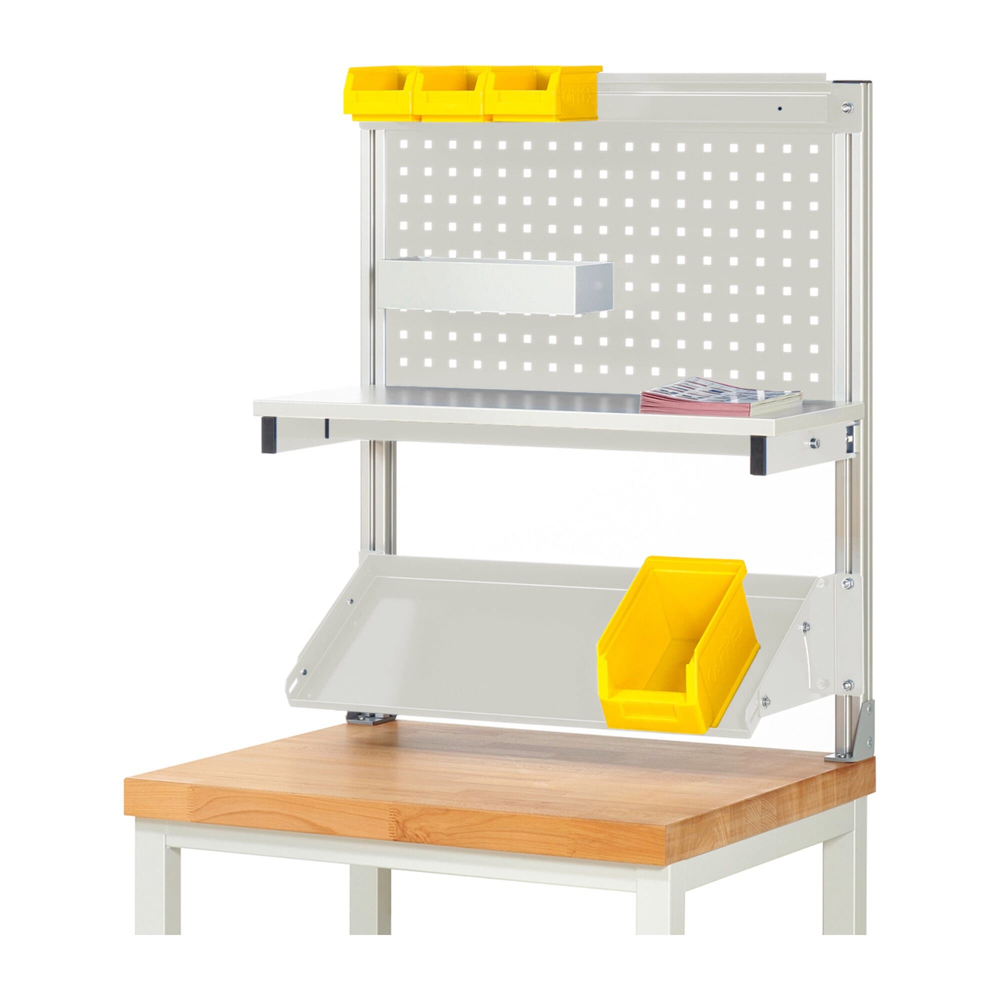 RAU Ablageregal Rau System-Aufbau (Komplettset-01 B750 mm), zur Montage auf Arbeitspla